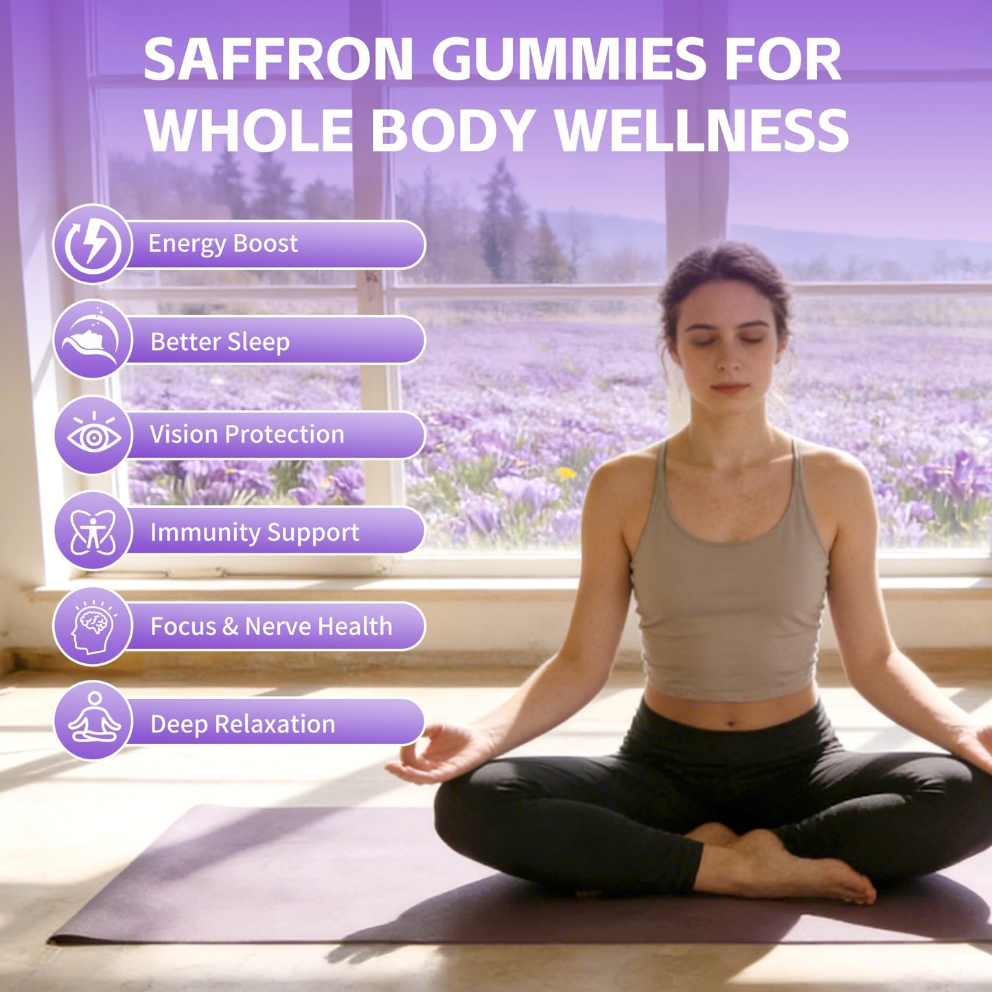 Wordln Saffron Gummies 60 Count