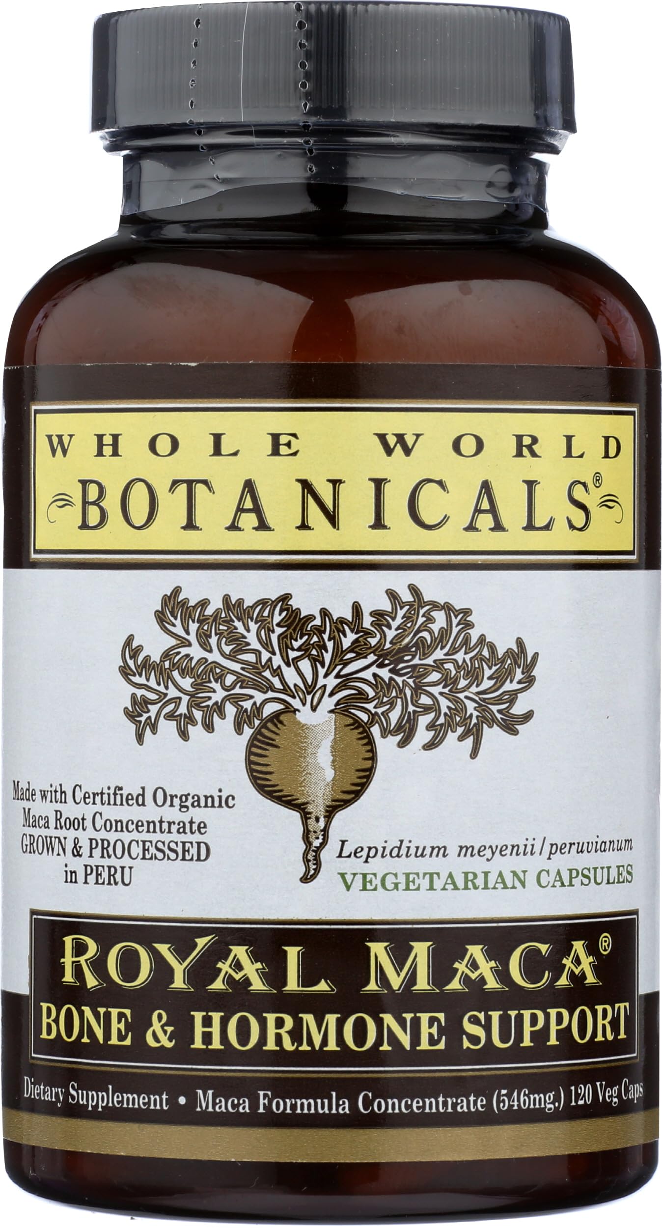 Whole World Botanicals Royal Maca Bone Support Capsules 90 Count