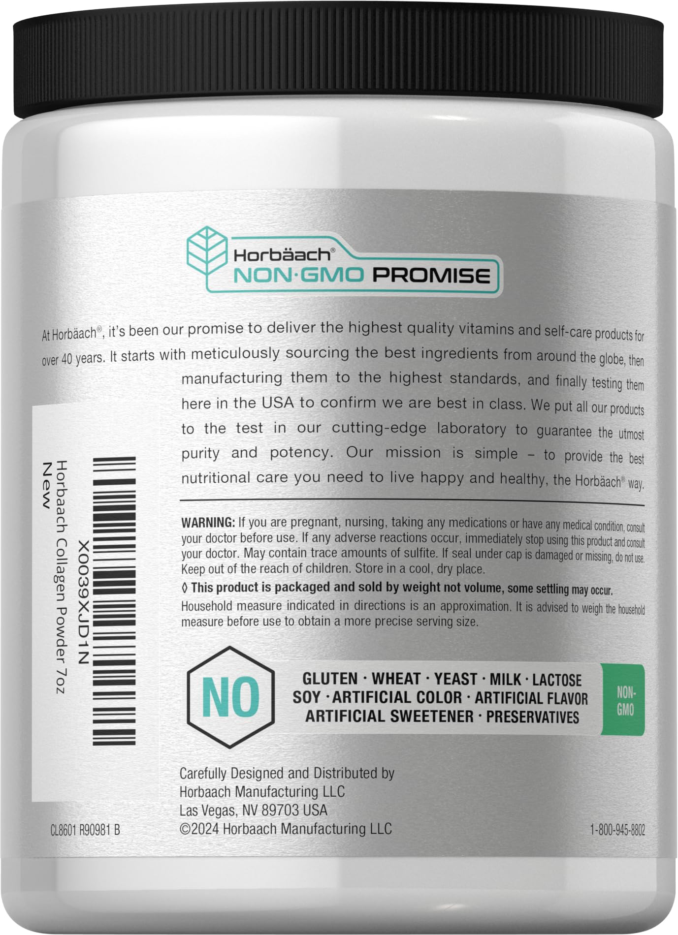 Horbäach Collagen Peptides Powder 7 oz
