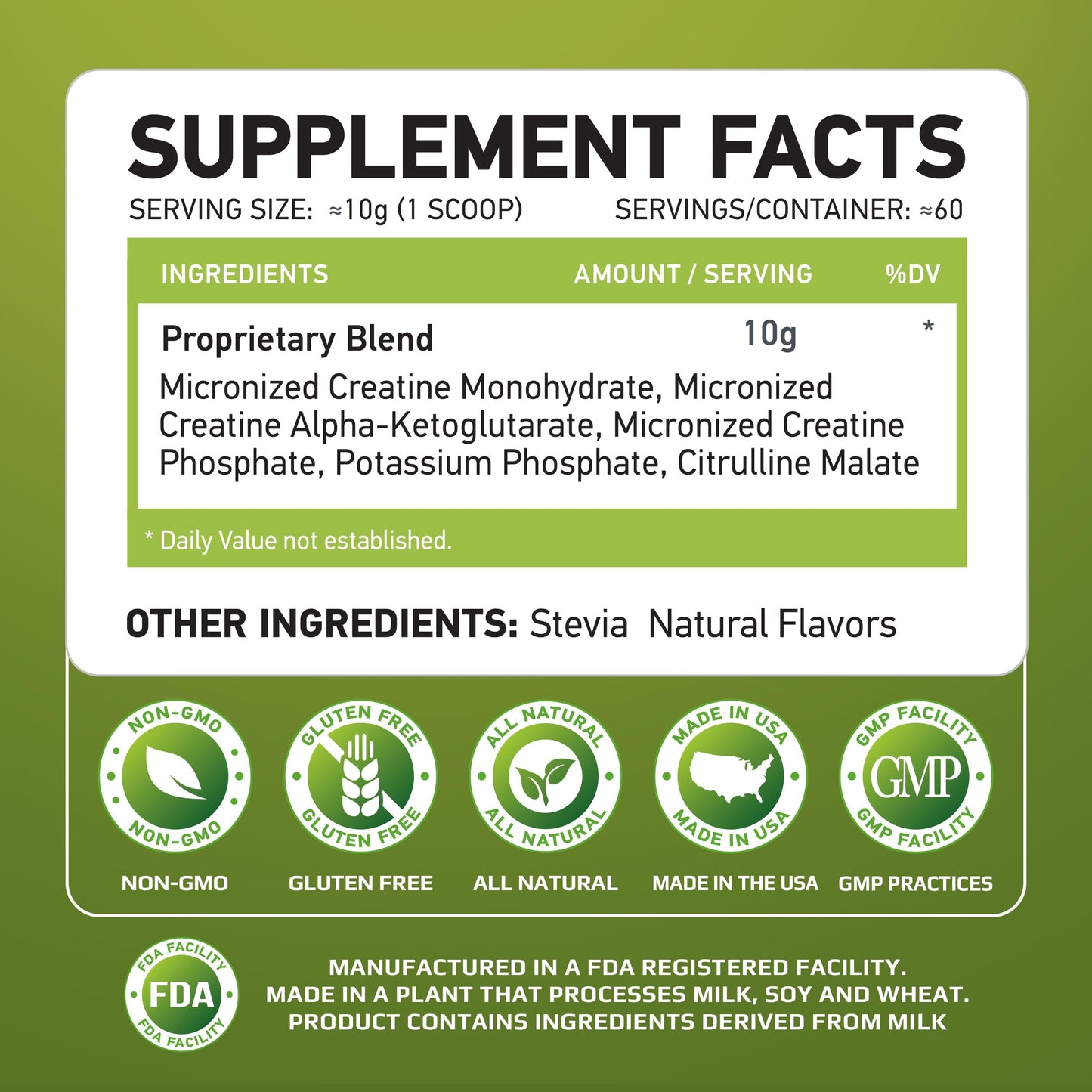 MUSCLE FOOD LABS MFL Muscle Creatine Powder 21.12 oz