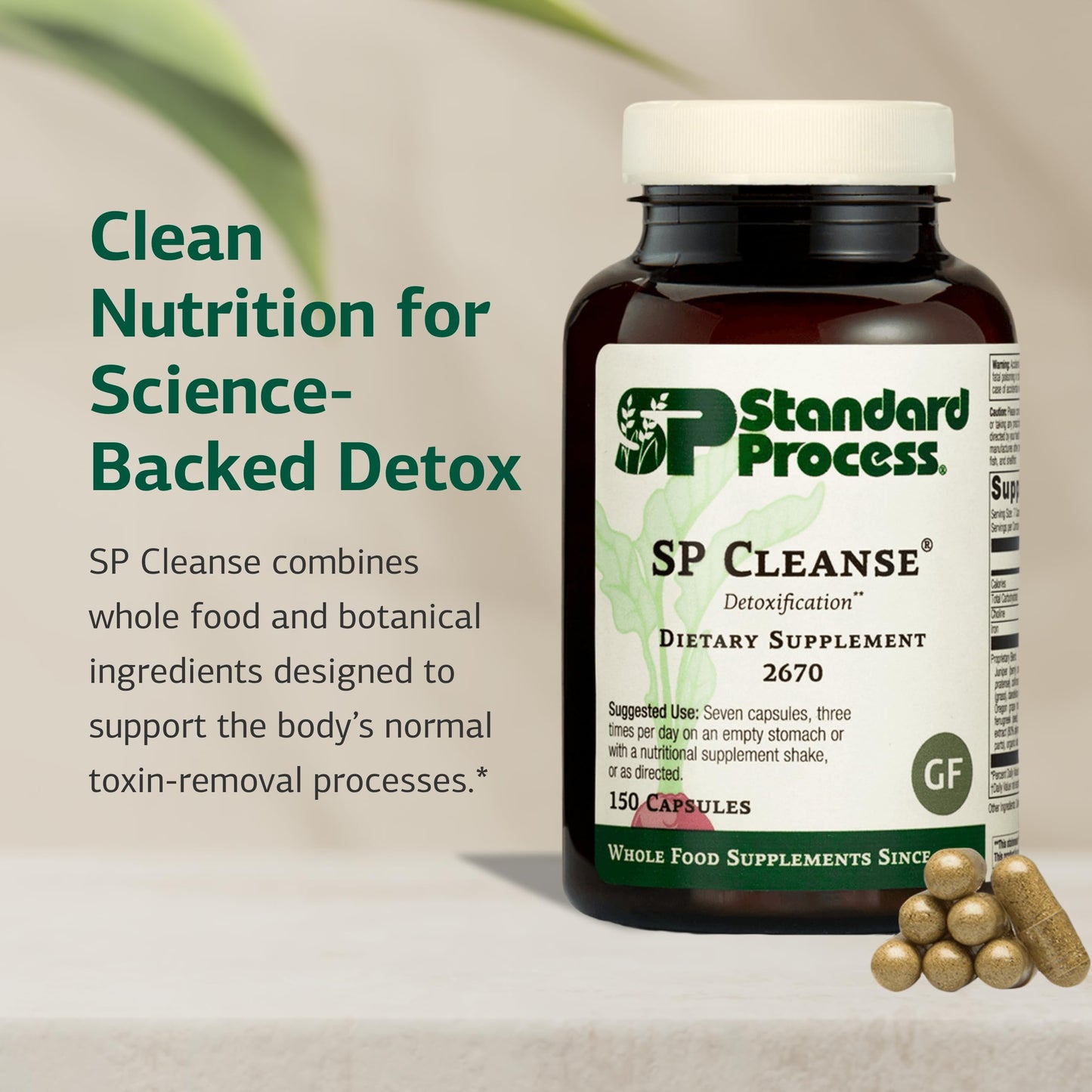 Standard Process Inc. SP Cleanse, Kidney & Liver Support 150 Capsules