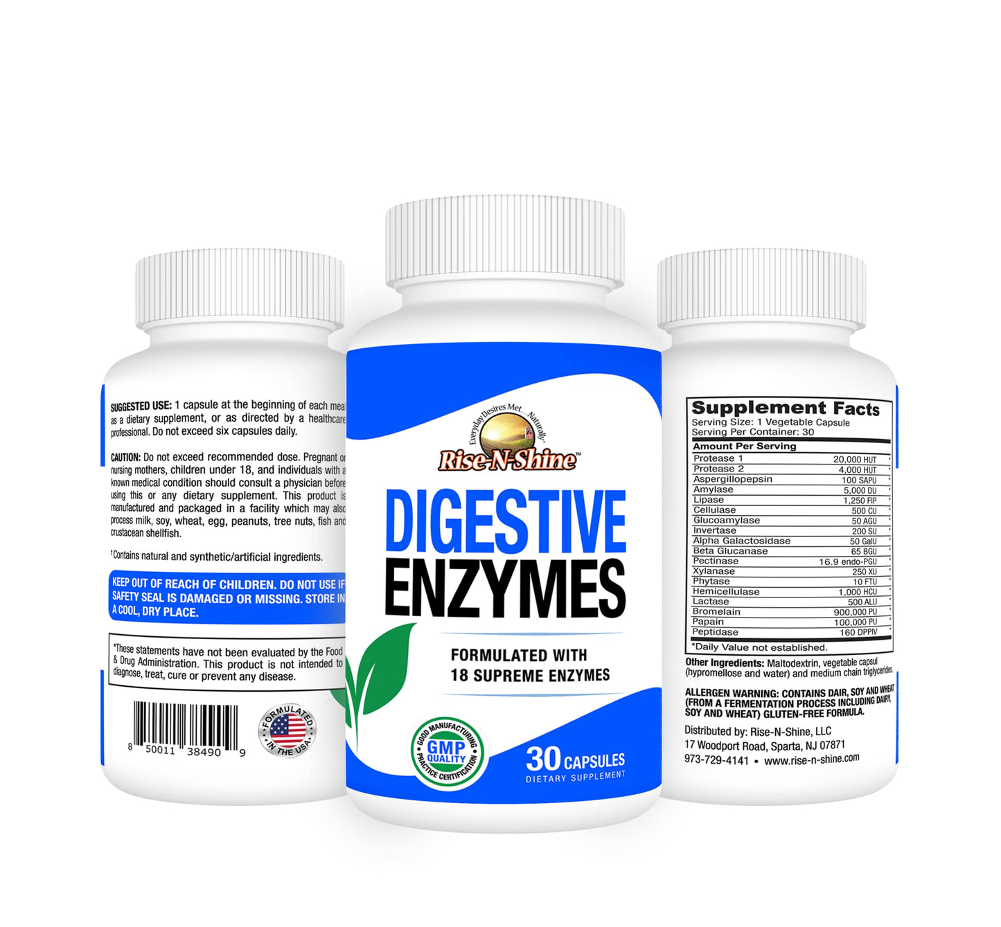 Rise-N-Shine Digestive Health Variety 3 Pack Capsules