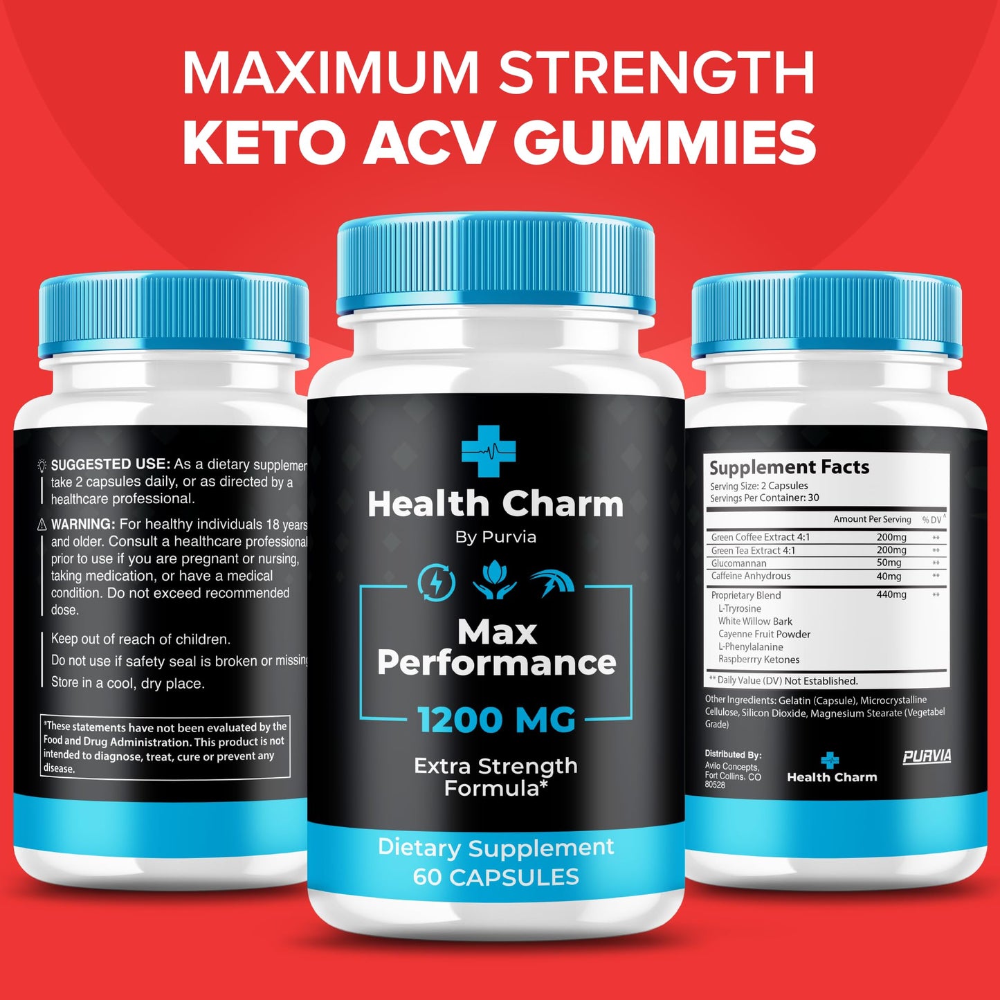 Purvia Health Charm Capsules, 120 Count