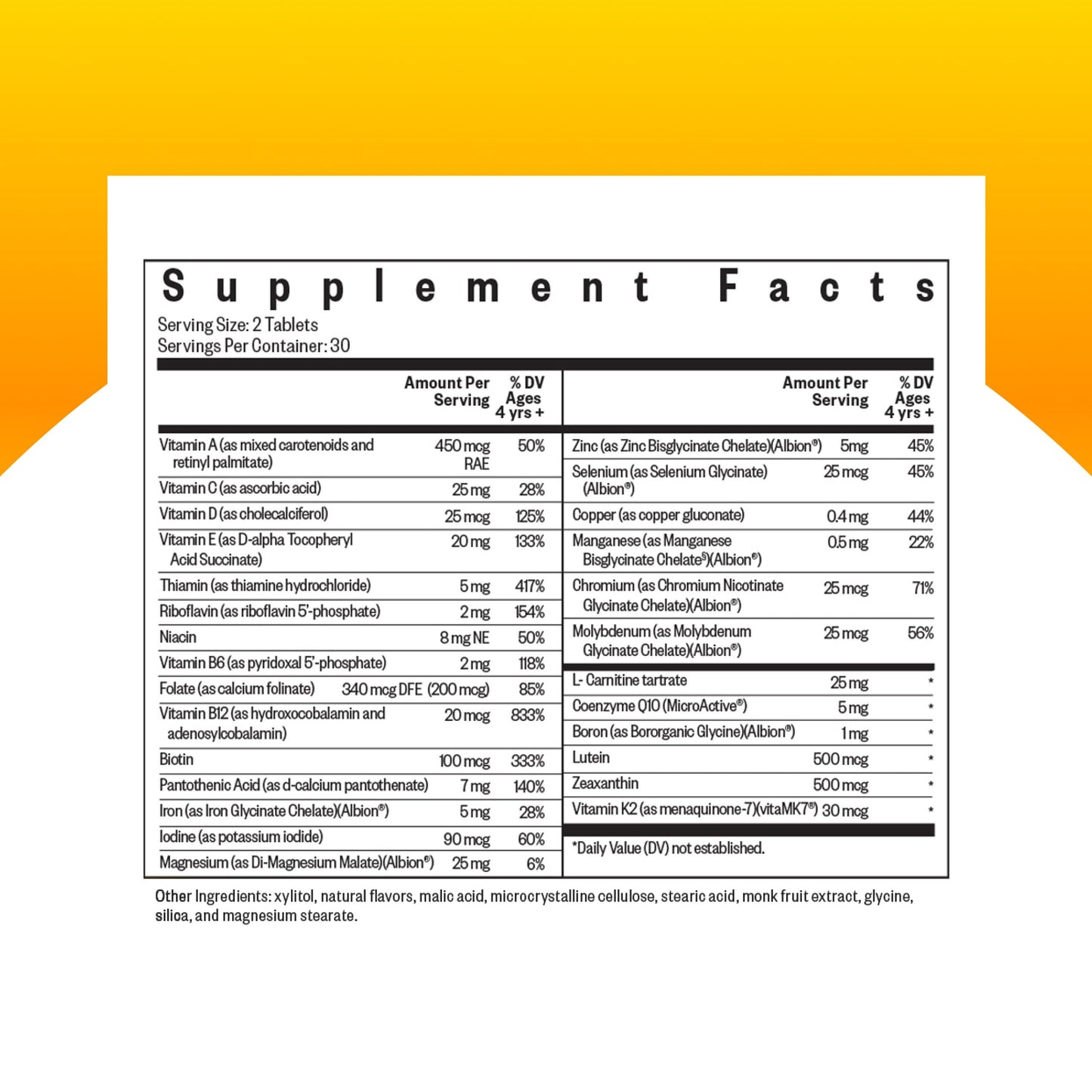 Seeking Health Kids Multivitamin MF Chewable 120