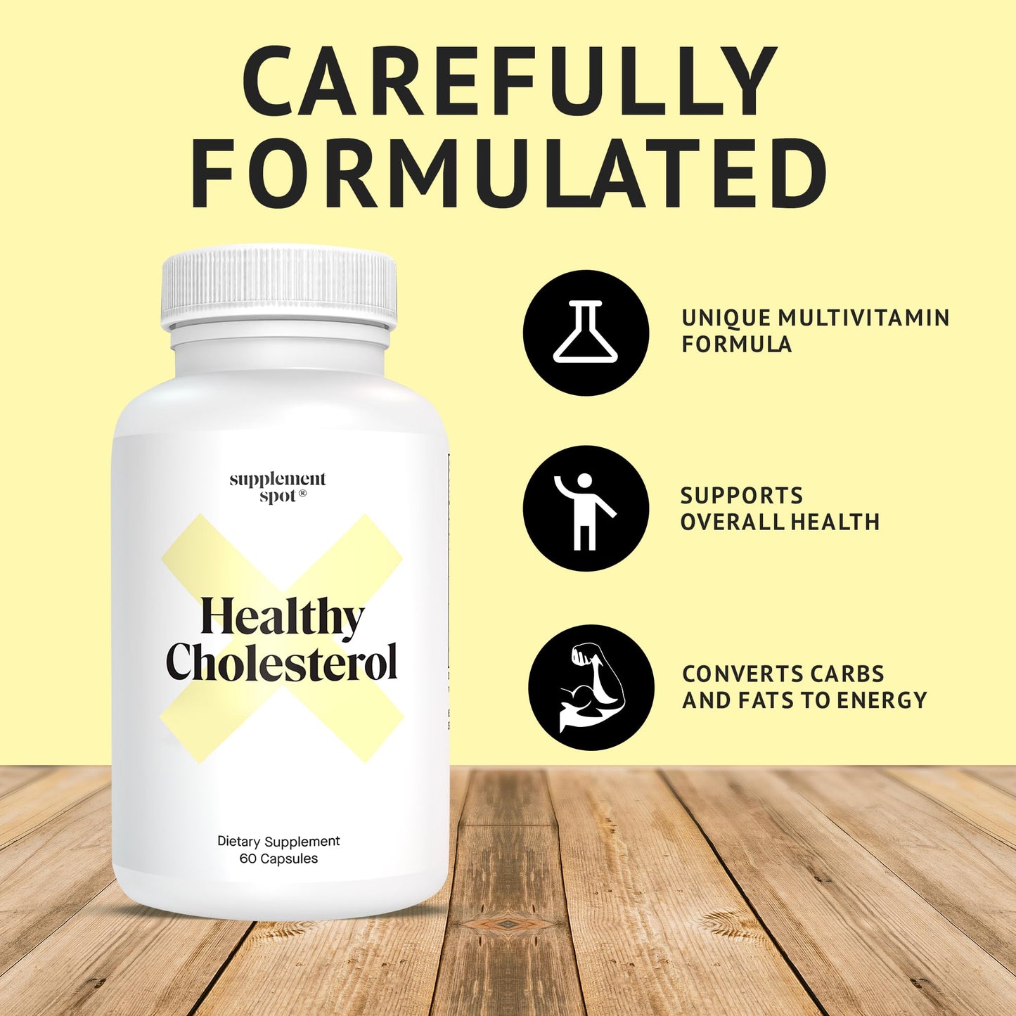 Supplement Spot Choless Control Supplement Vitamin B3, Beta Sitosterol, Niacin, & Cayenne Pepper 1 Capsule