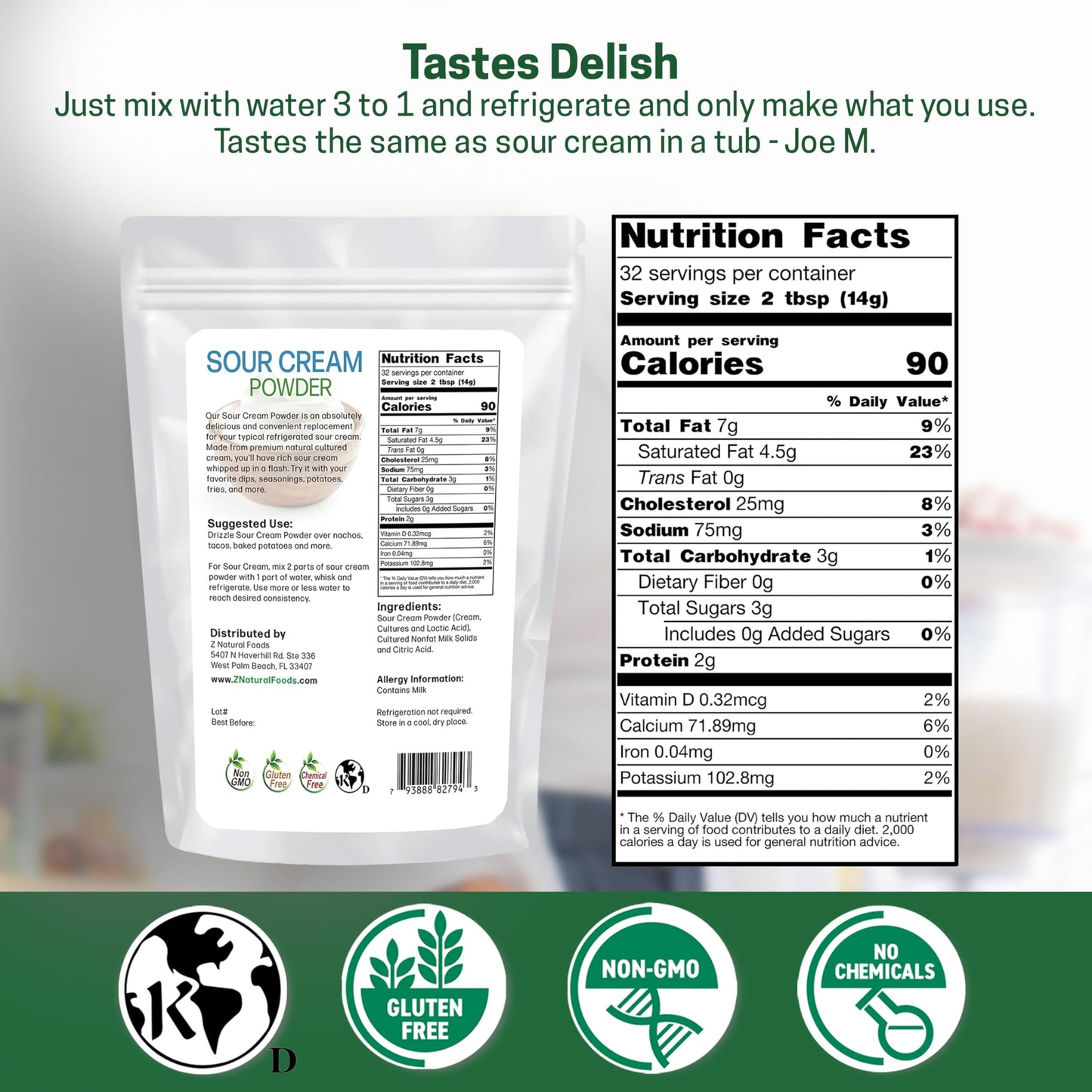 Z Natural Foods Sour Cream Powder Powder 16