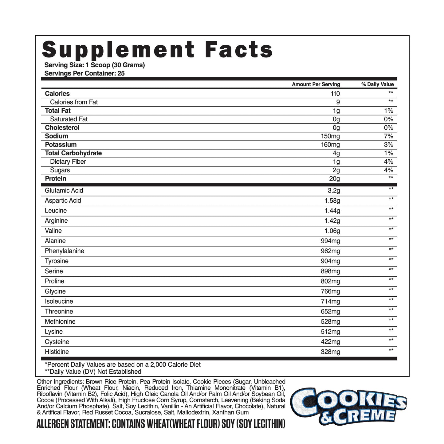 Steel Supplements Veg-PRO Vegan Protein Powder Cookies and Creme, 25 Servings