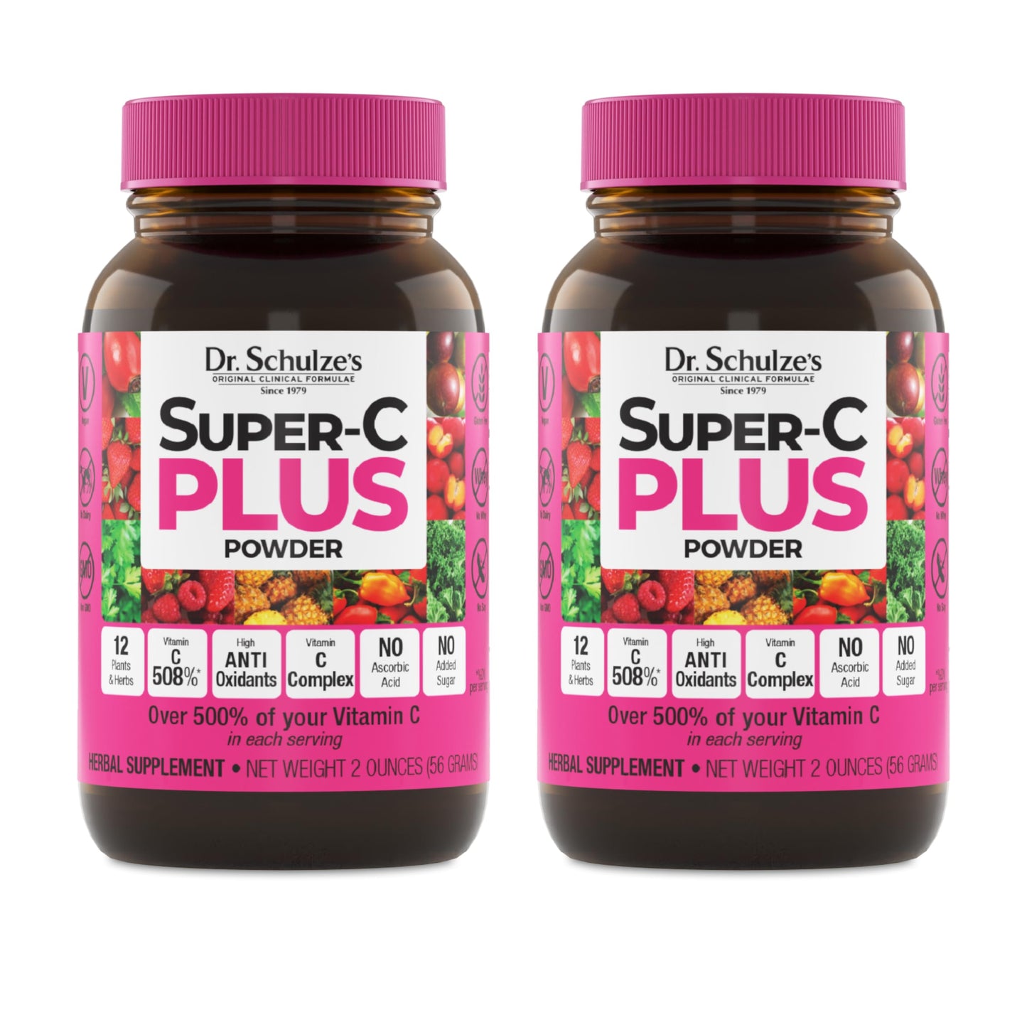 Dr. Schulze's Super-C Plus Vitamin C Supplement Powder, 4 oz
