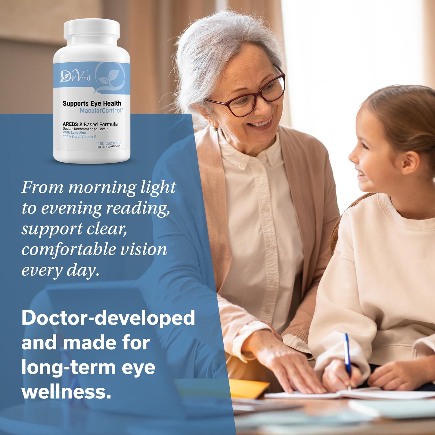DrVmd AREDS 2 Eye Vitamins Capsules 180 Count