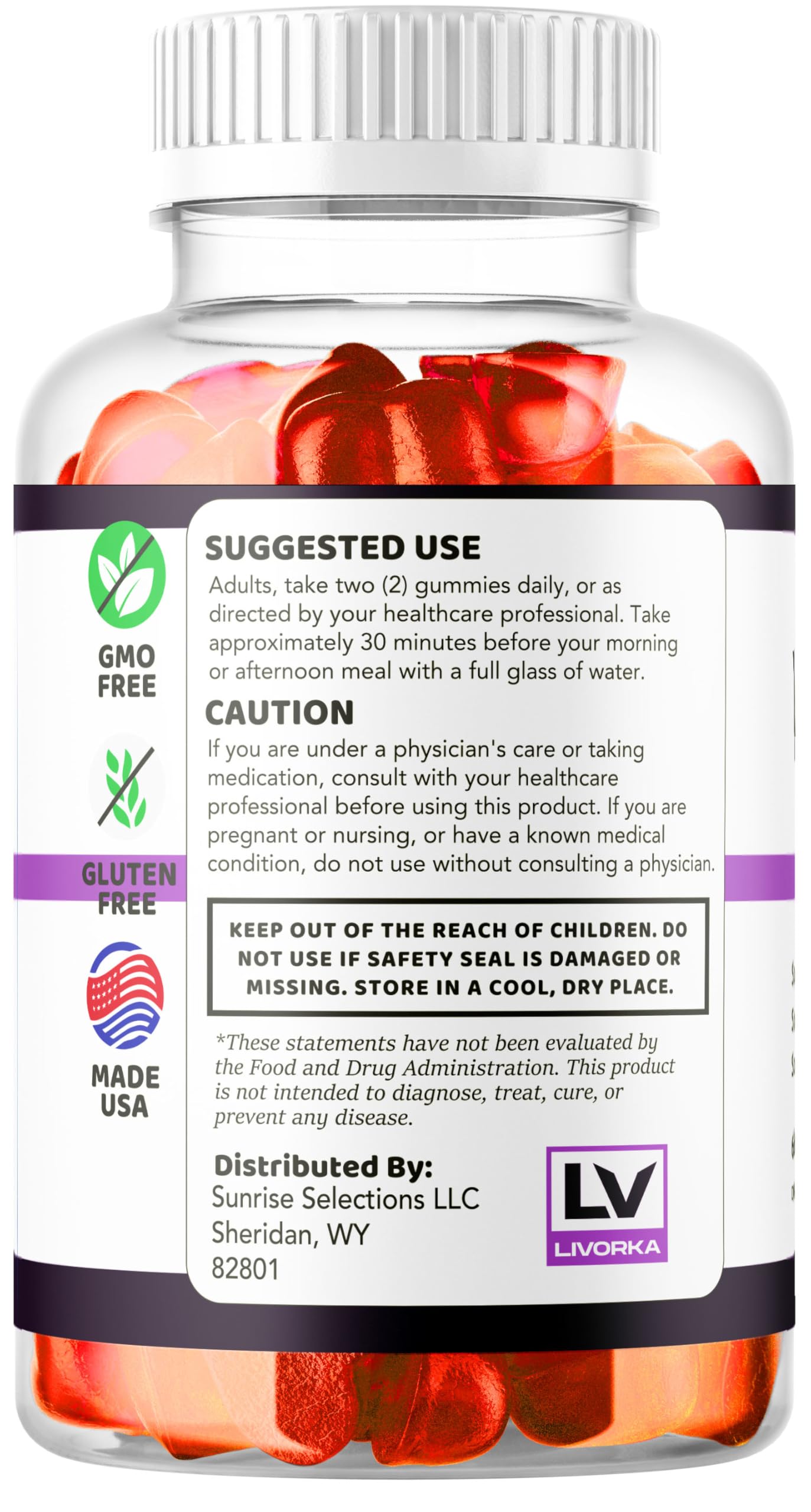 LIVORKA VitaRenew 1050MG Formula Gummy 300 Gummies