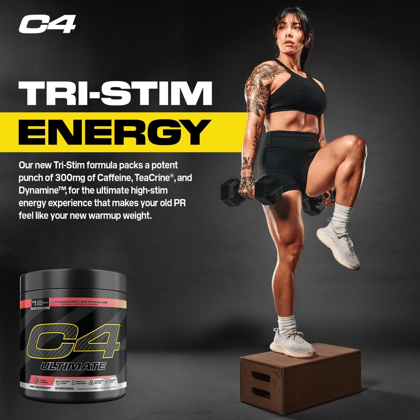 C4 Ultimate Pre Workout Watermelon Powder 11.5 oz