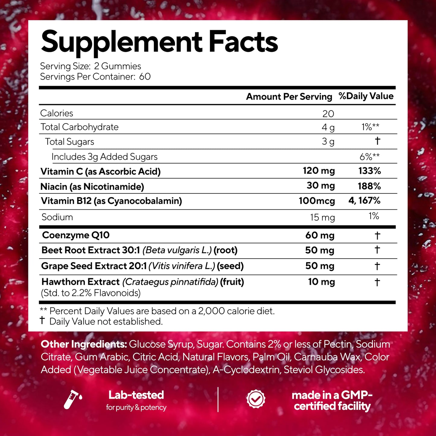 VitaUp Beet Root Gummies 120 Count
