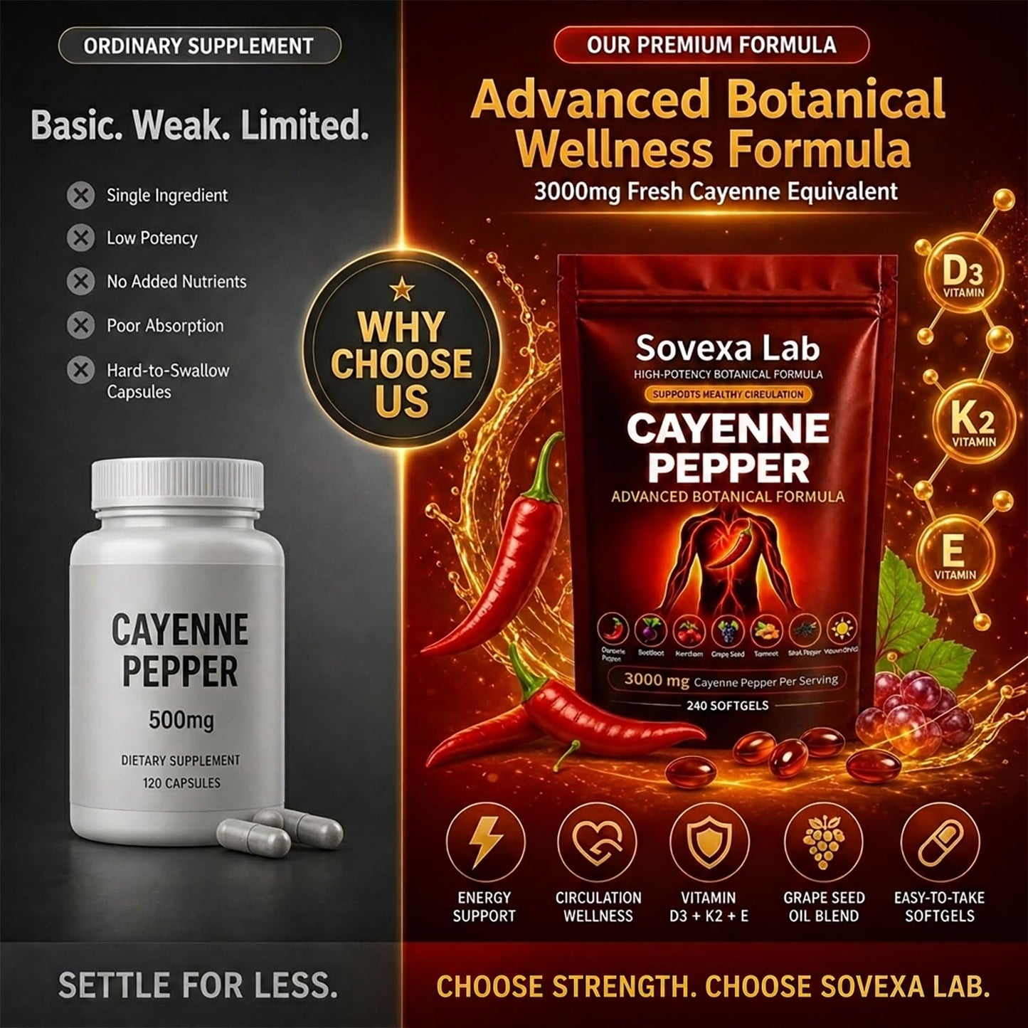 Sovexa Lab Cayenne Pepper Capsule 240 Capsules