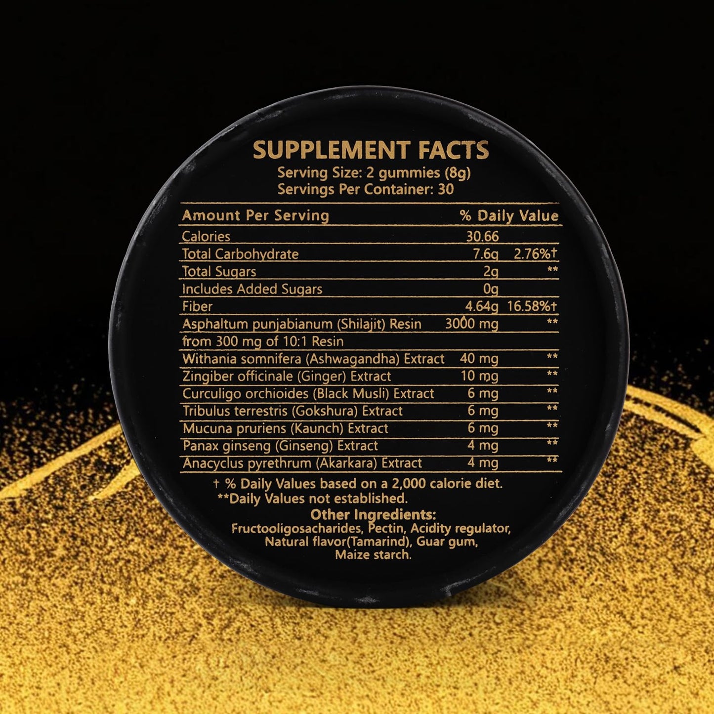 SoundHealth Shilajit for Men & Women Gummies with Shilajit Fulvic Acid, Complex with Ashwagandha, Ginger, Black Musli, Gokshura, Kaunch, Ginseng & Akarkara, Non-GMO & Third-Party Tested, Vegan, 60 Gummies