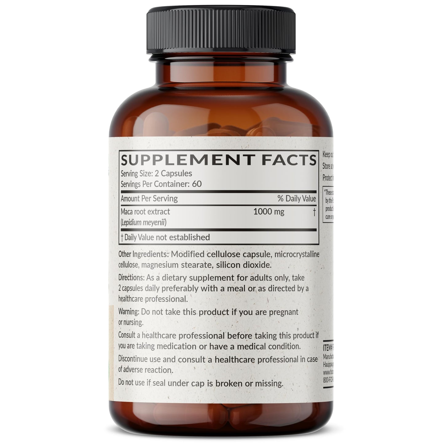 Futurebiotics Maca Root Extra Strength Capsules, 120 Count