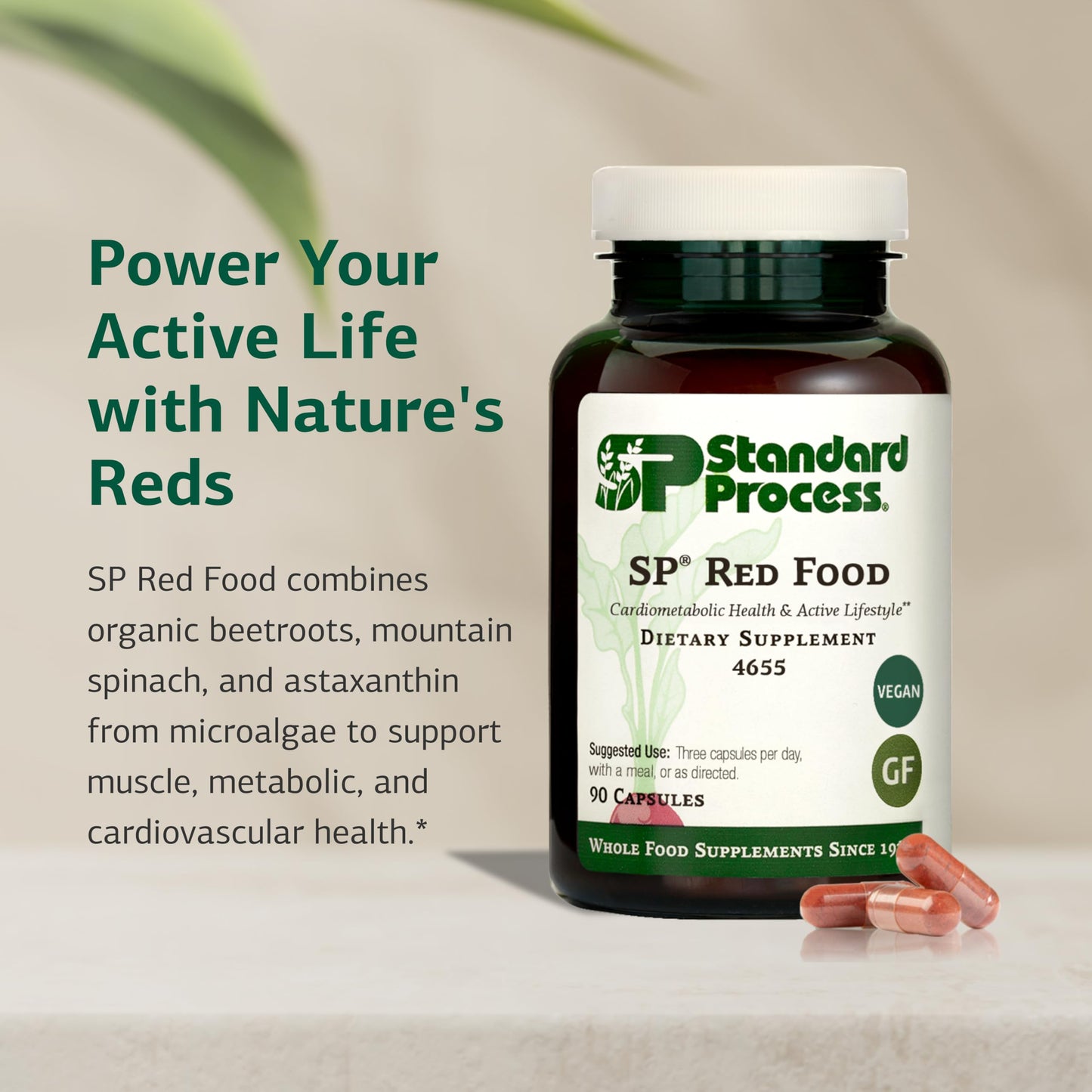 Standard Process Inc. SP Red Food Capsules 90