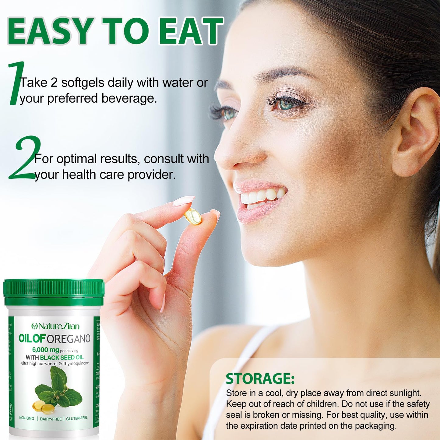 O NATURE ZIRAN Oil of Oregano Capsule 120 Count