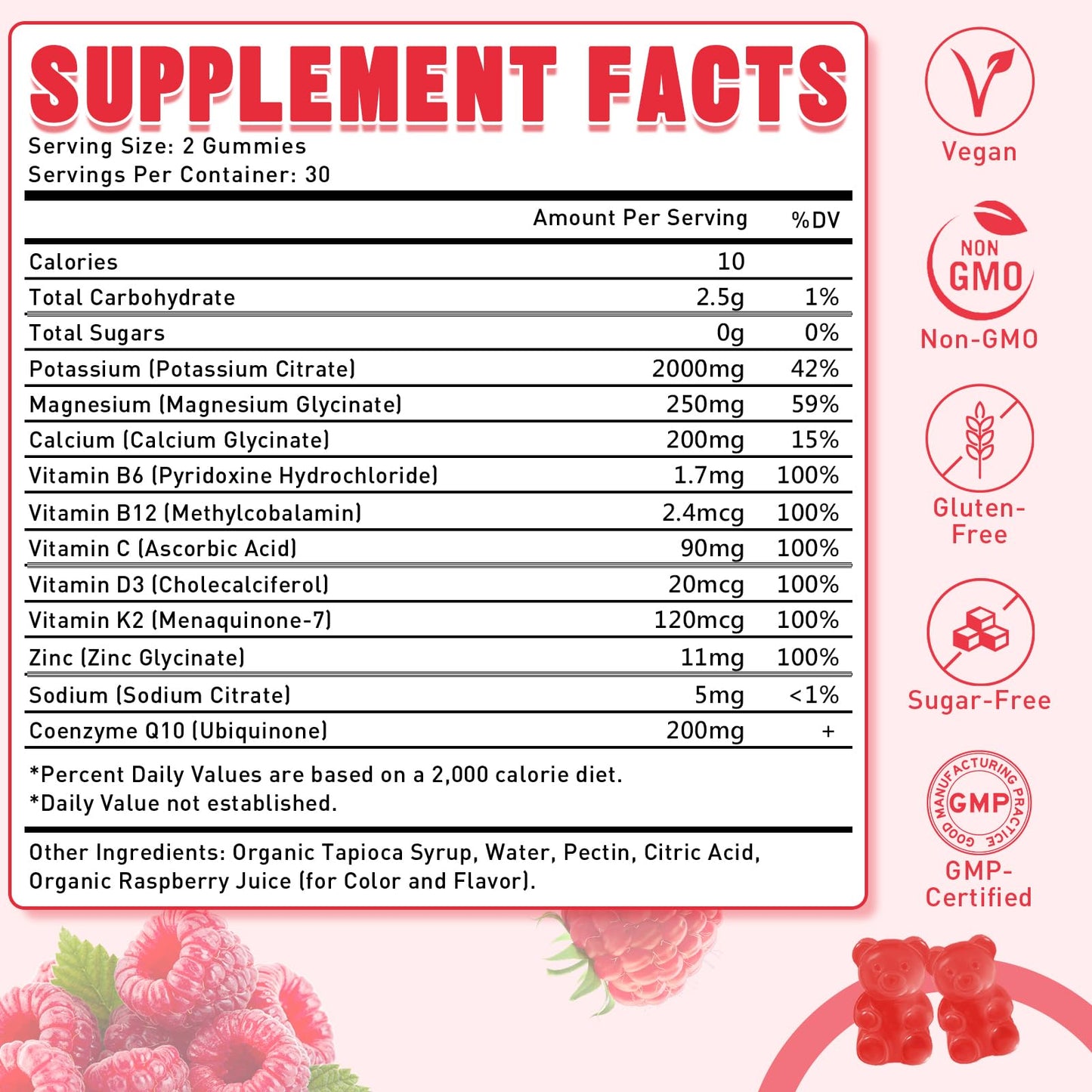 Flyrocer Potassium Citrate Gummies, 120 Count