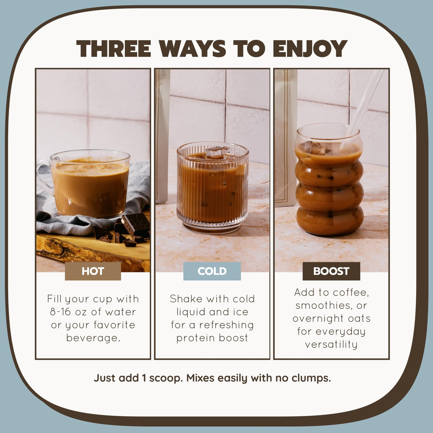 Rae Basics Bone Broth Hot Chocolate Protein Powder, 26 Servings