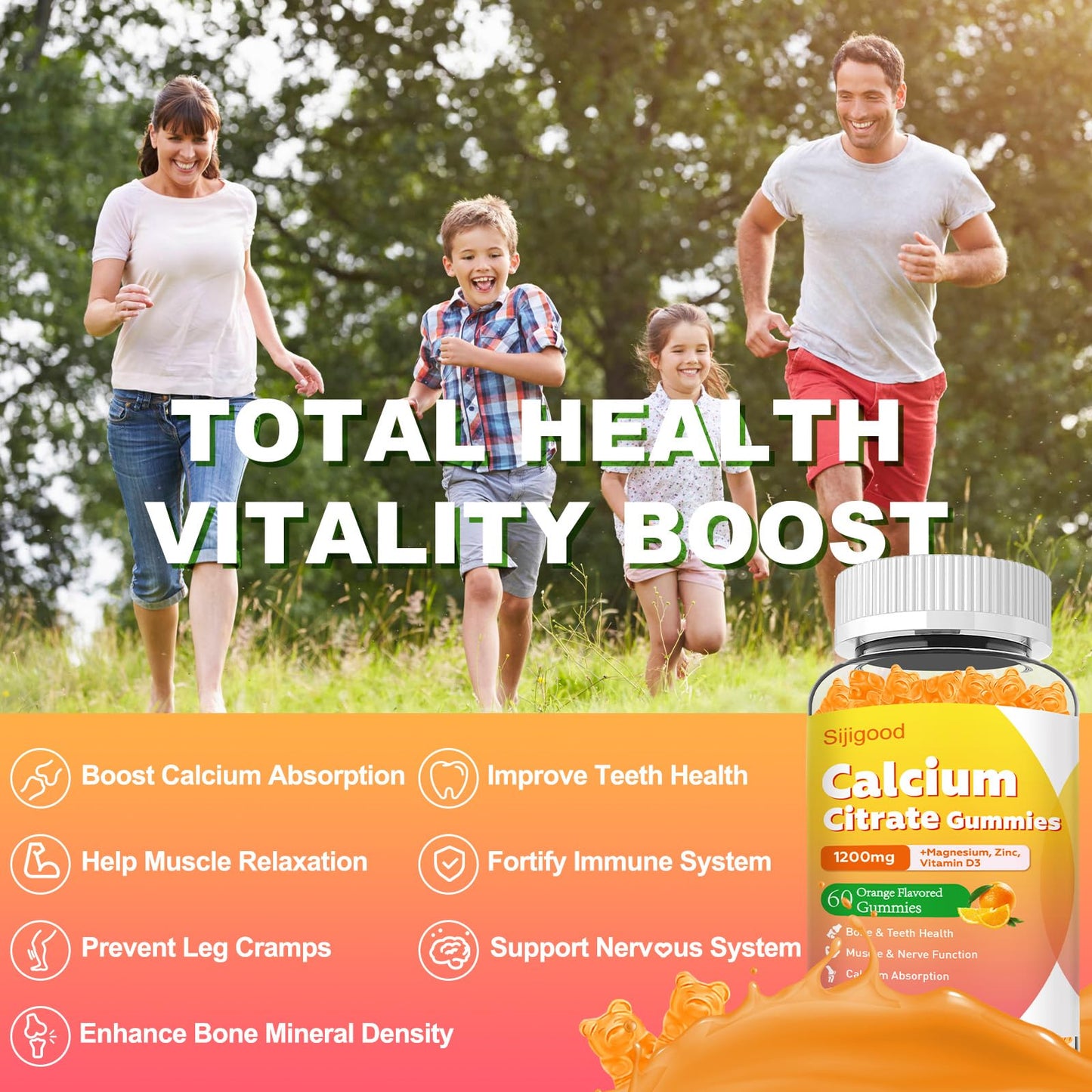 Sijigood Calcium Citrate Gummies 120 Gummies