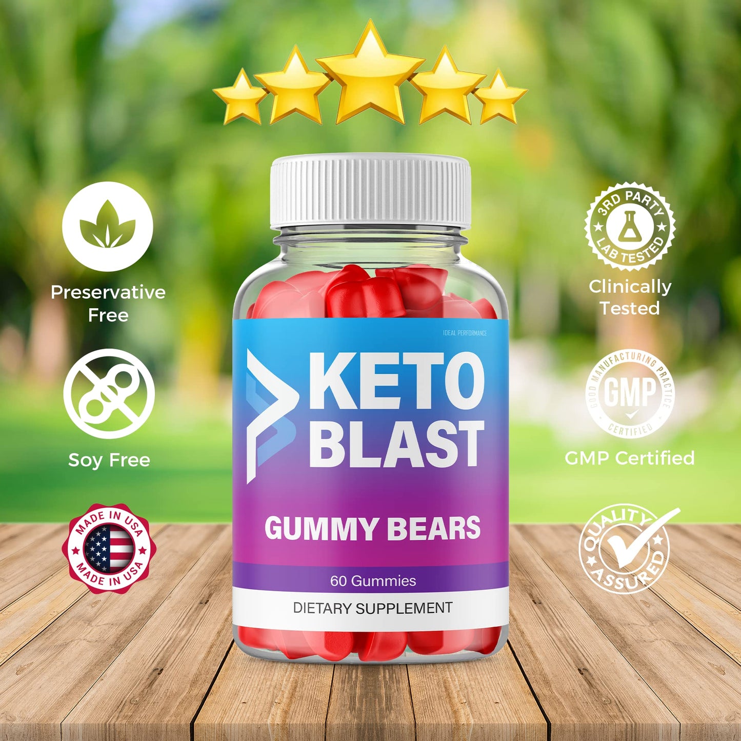 IDEAL PERFORMANCE Blast Keto ACV Gummies 180 Count