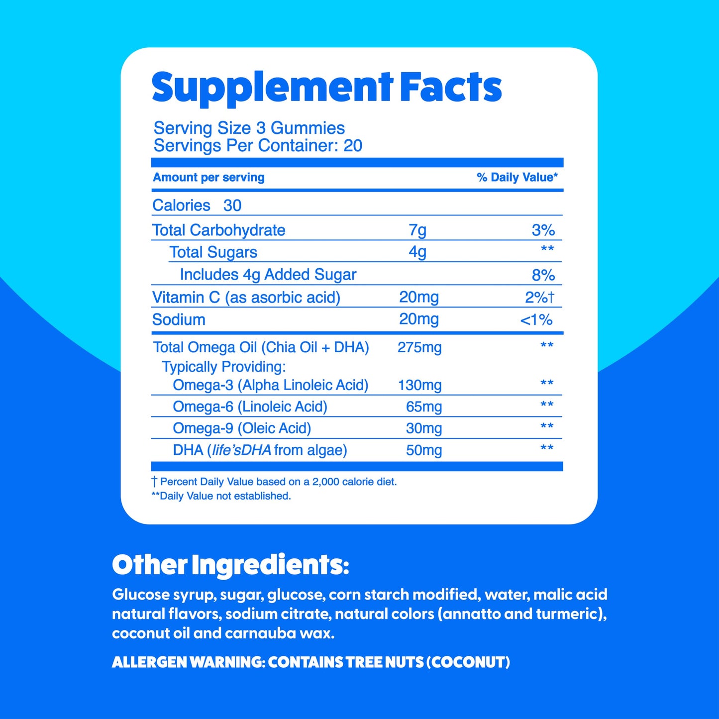 The Feel Great Vitamin Company Plant Based Omega-3-6-9 + DHA Gummies, 60 Gummies