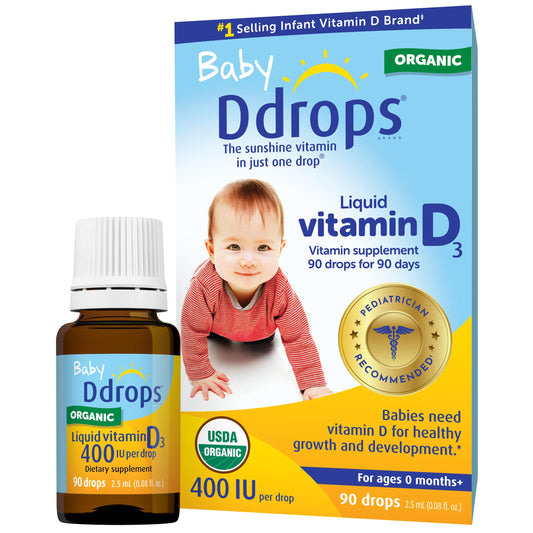 Ddrops Baby Vitamin D 400 IU Drops, 90 Drops