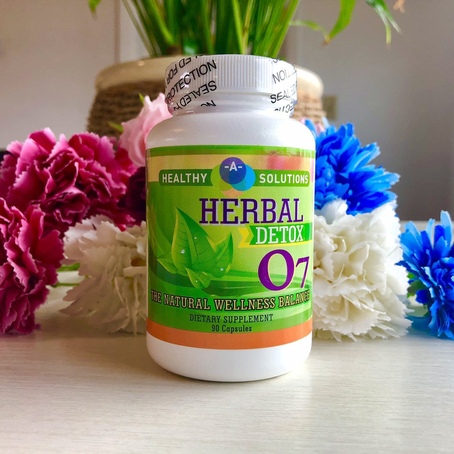 A Healthy Solutions Herbal Detox 07 - Harmonizes Gastrointestinal System - Natural Liver & Pancreatic Revitalizer, 90 Capsules