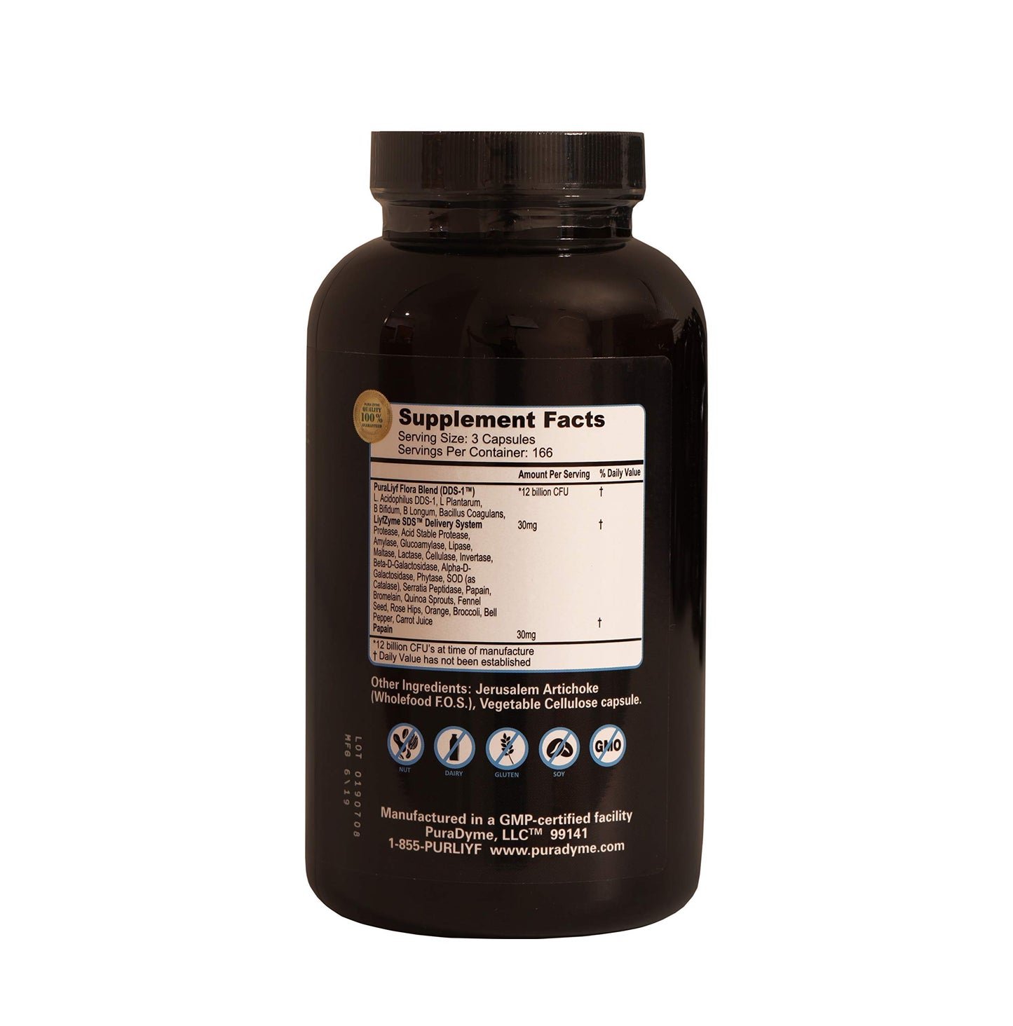 PuraDyme PuraLiyf 500 Veggie Capsules