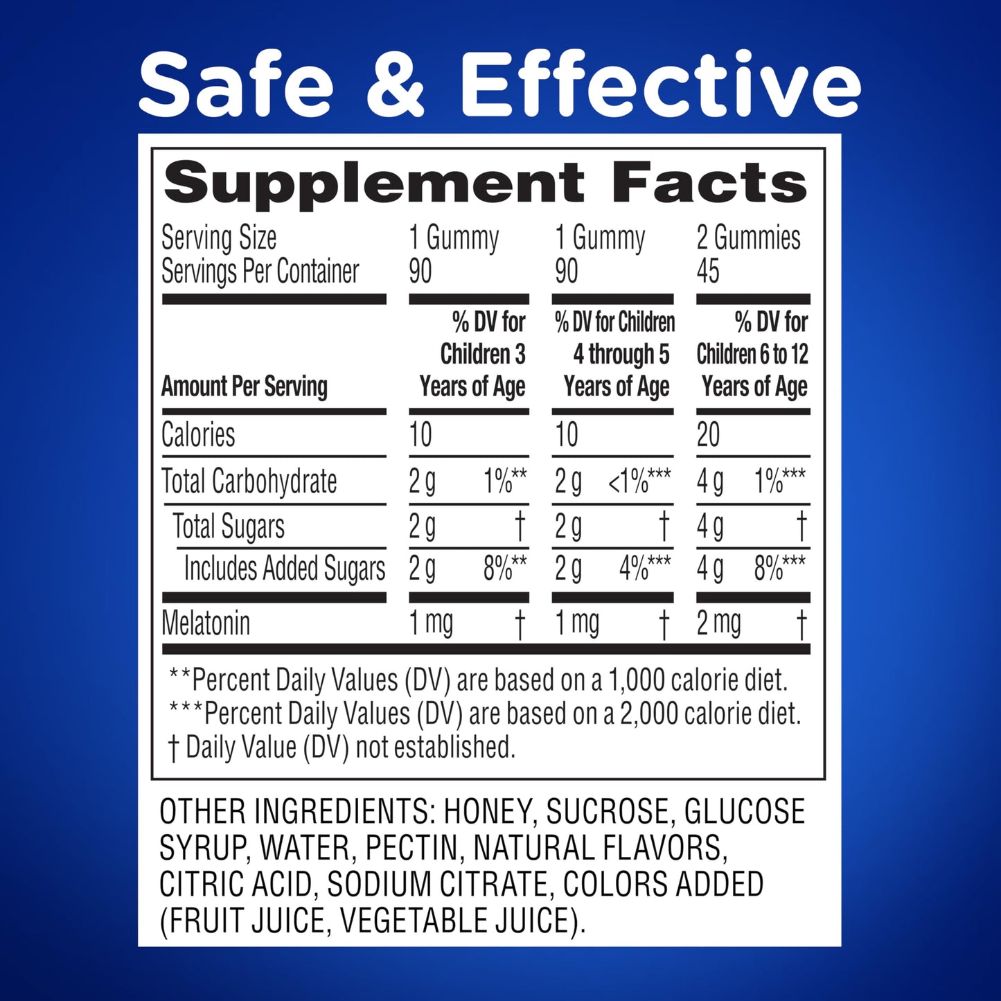 Zarbee's Kids Melatonin Gummies 90 Count
