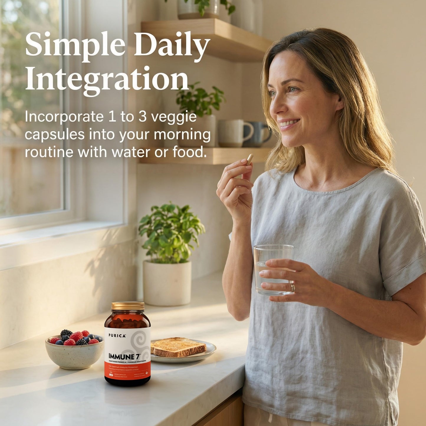 PURICA Immune 7 Complex 120 Vegan Capsules