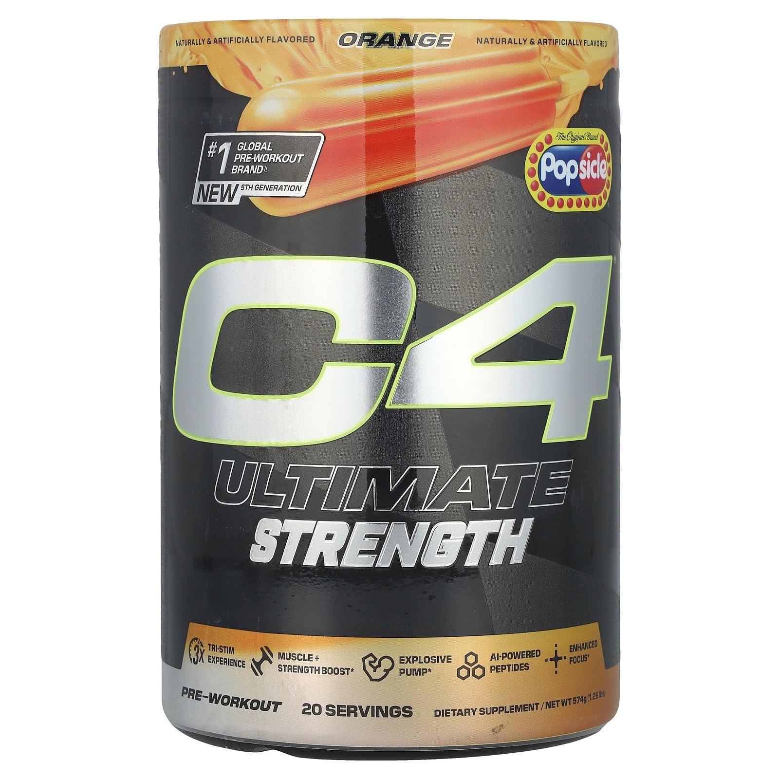 C4 Ultimate Strength Pre Workout Powder, 20 Servings