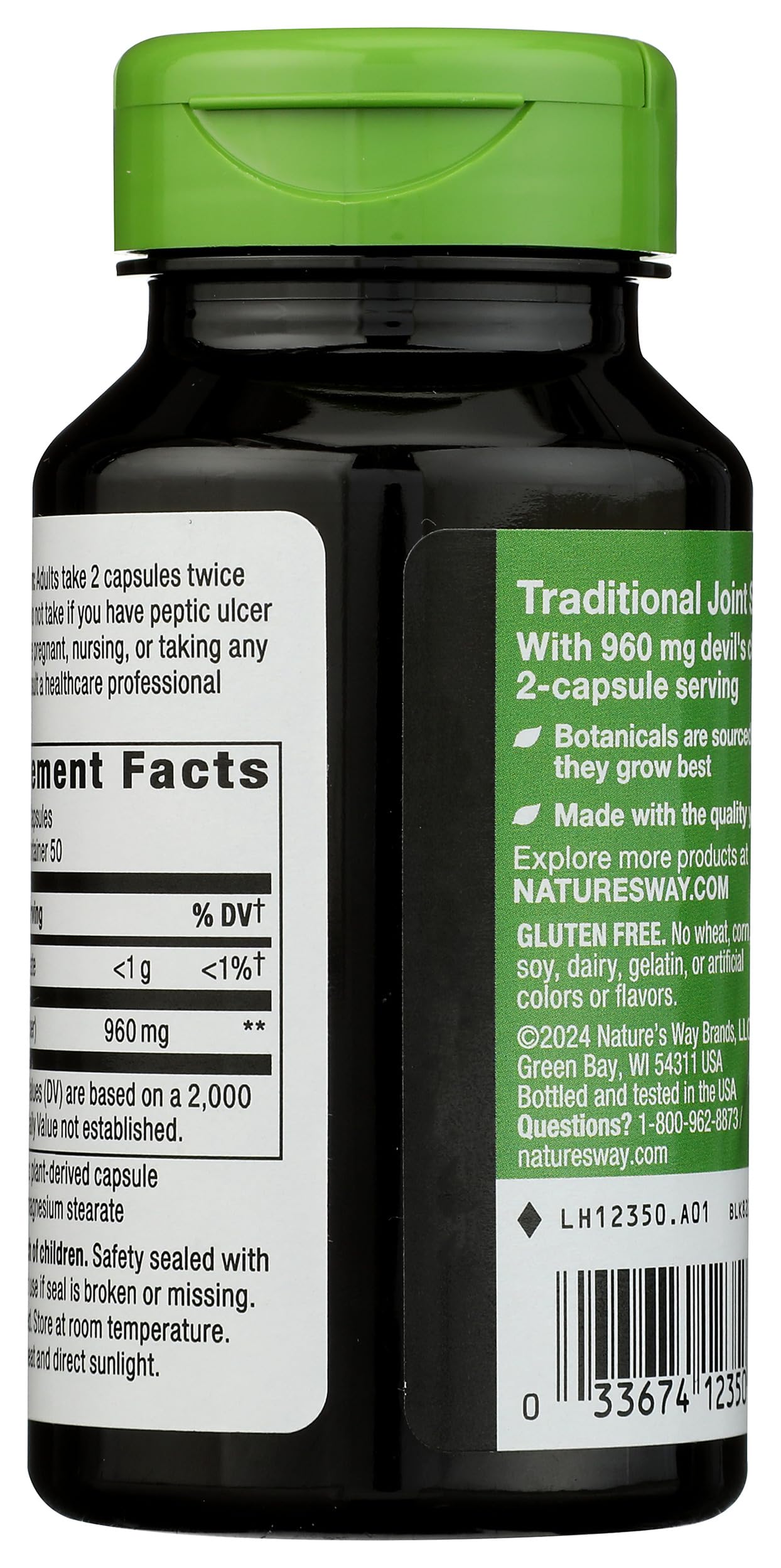 Nature's Way Devil's Claw Root Capsule, 100 Count