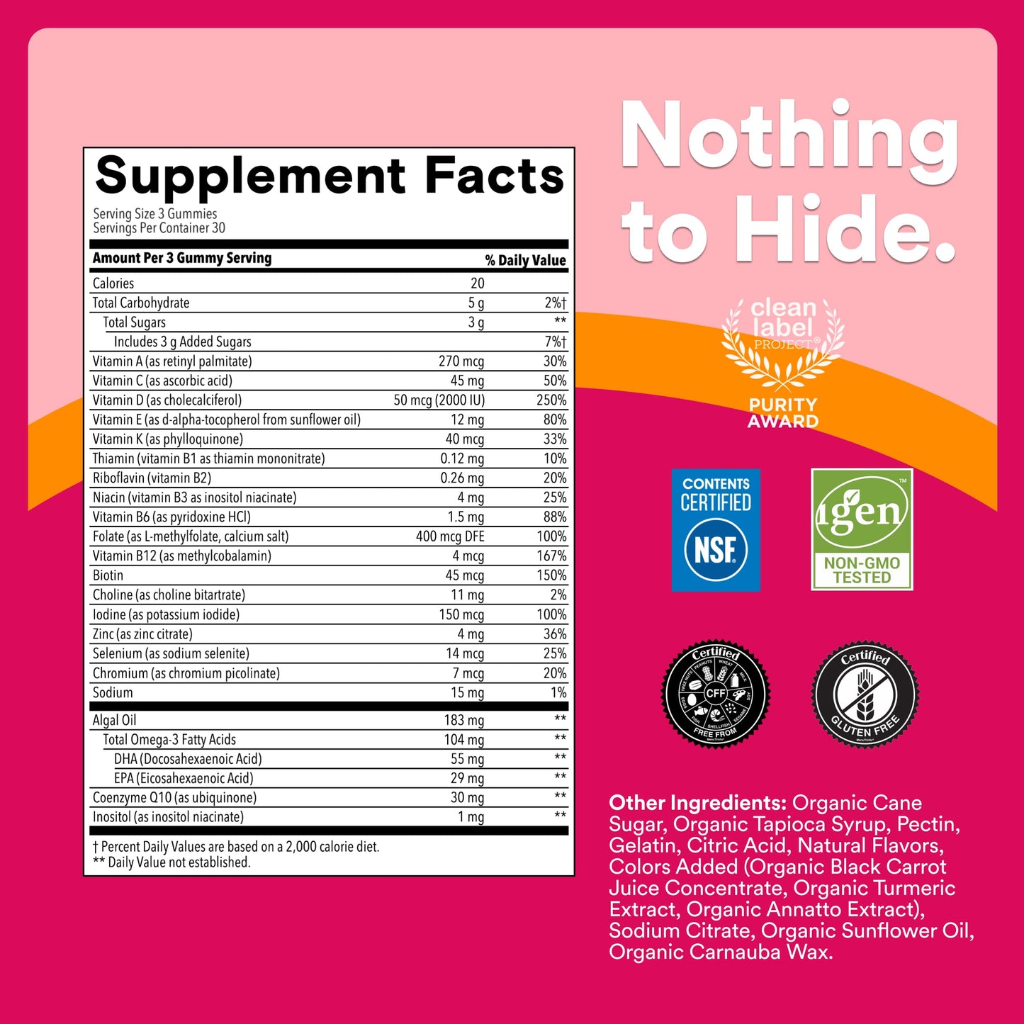 SmartyPants Women's Multivitamin Gummy, 90 Count