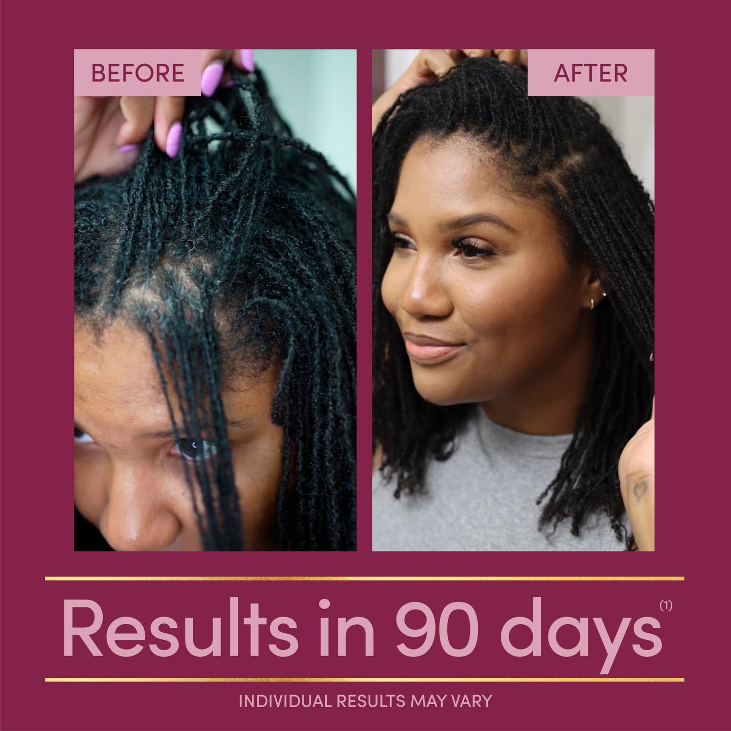 Nature's Bounty Optimal Solutions Hair Growth Vitamin Supplement Capsule, 30 Count