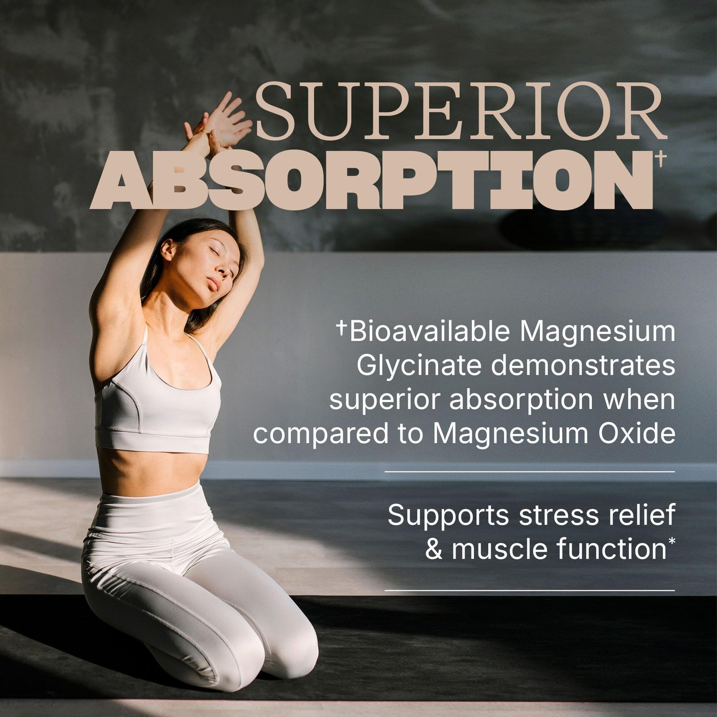 Swisse Magnesium Glycinate 270mg Per Serving High Absorption Magnesium Glycinate Supplement, 60 Tablets