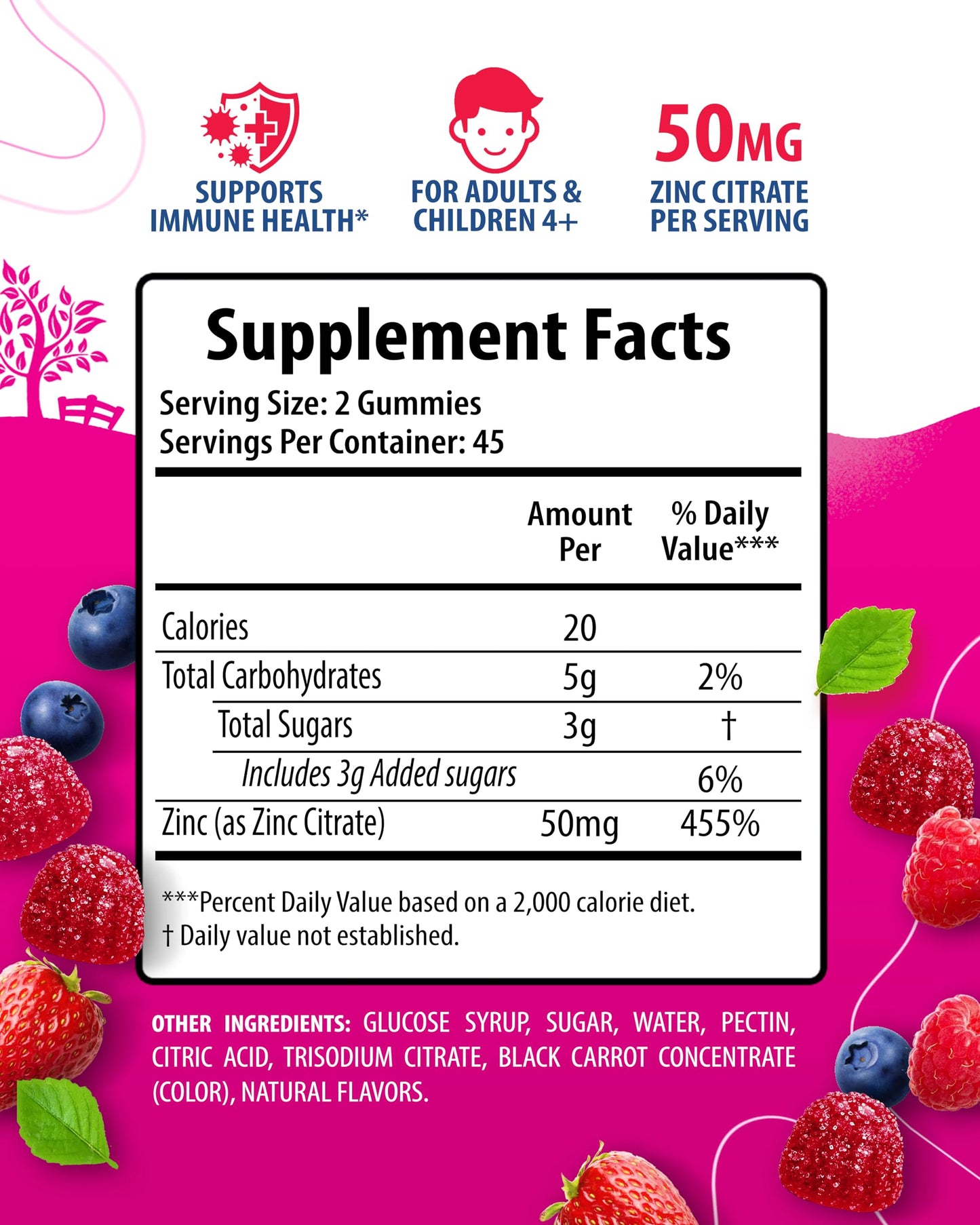 Sunny Sam Zinc Gummies for Adults & Iron Gummies for Adults, Gummies, 1