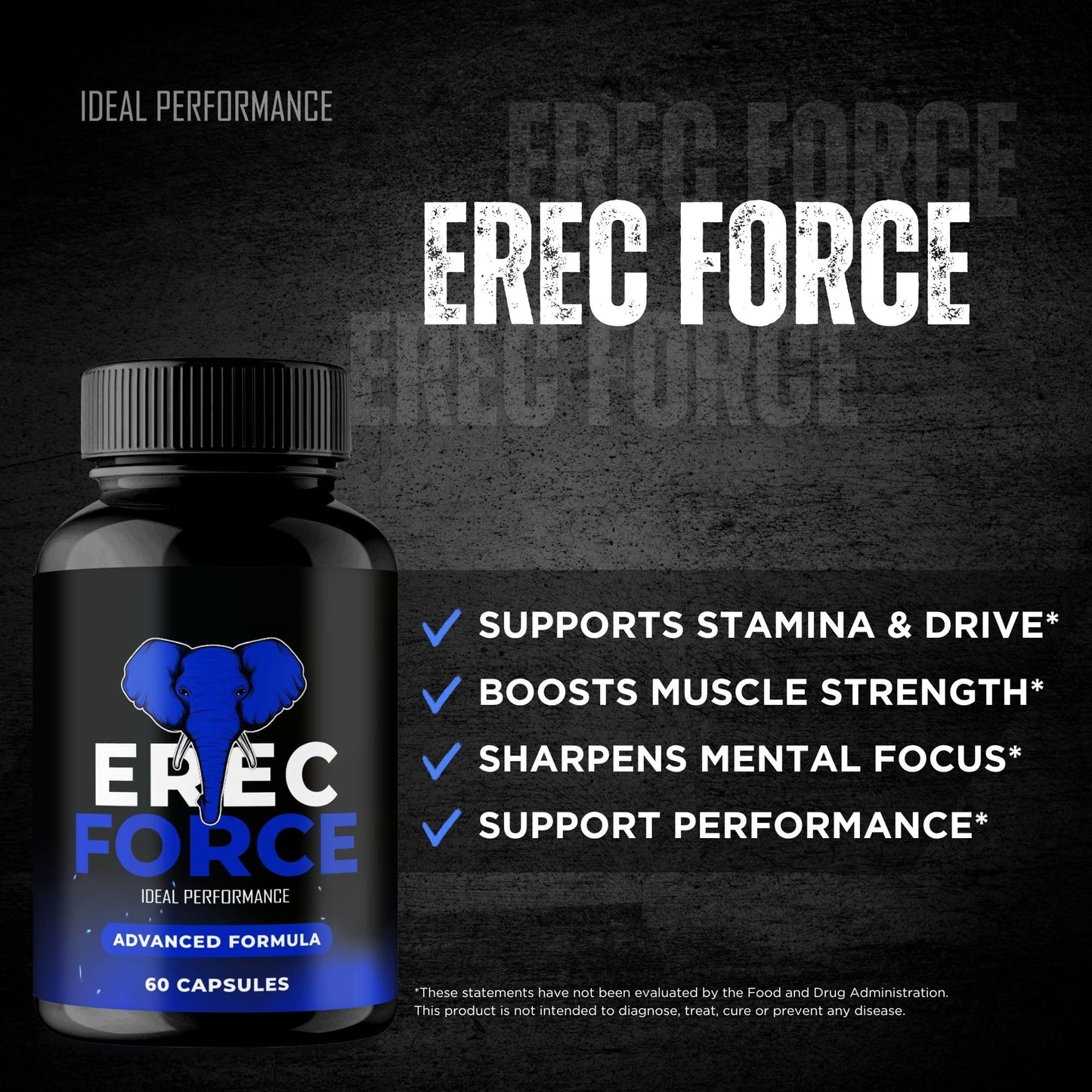 IDEAL PERFORMANCE ErecForce Capsules, 300 Capsules