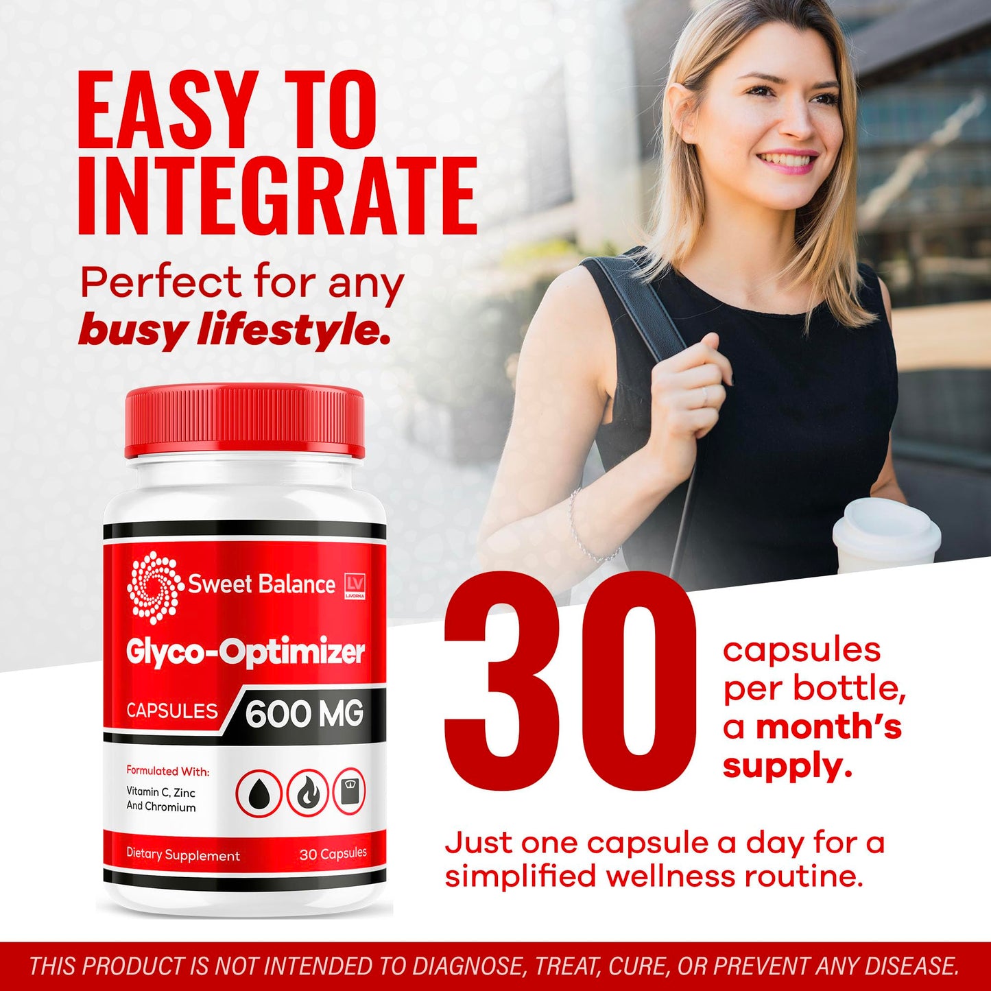 LIVORKA Sweet Balance Glyco Optimizer Capsules, 60 Capsules