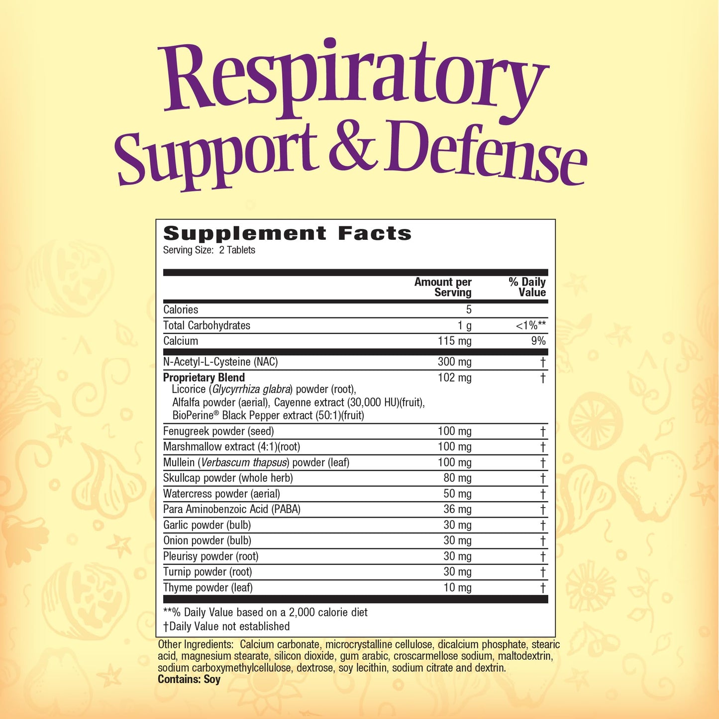 Nature's Secret Respiratory Support & Defense + NAC for Lungs Tablet, 180 Count