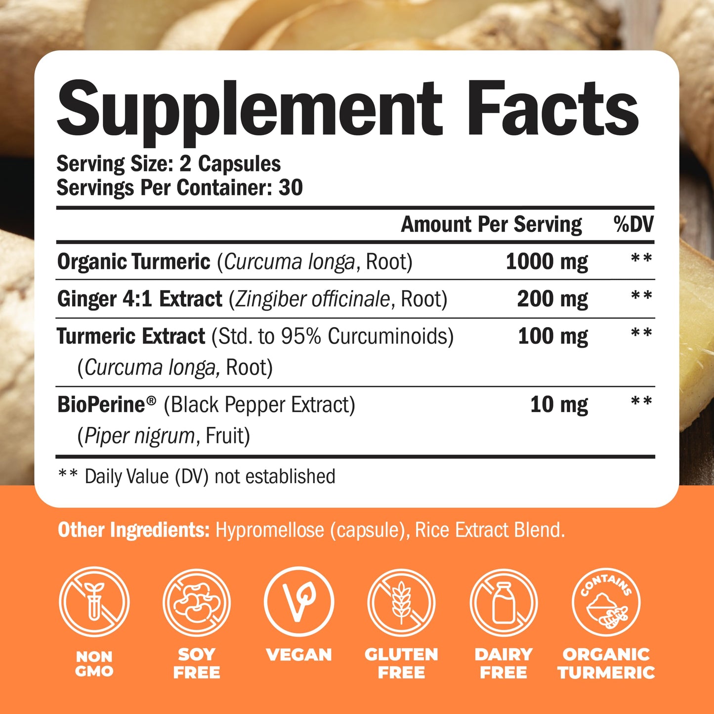 Vimerson Health Turmeric & Ginger Root Joint Support Multivitamin for Women Capsules, 120 Count