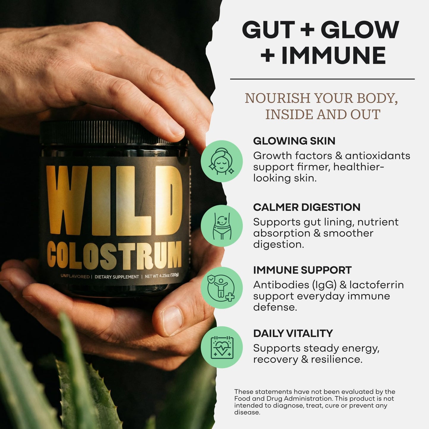 Wild Foods Colostrum Powder Unflavored, 4.23 Ounce (Pack of 1)