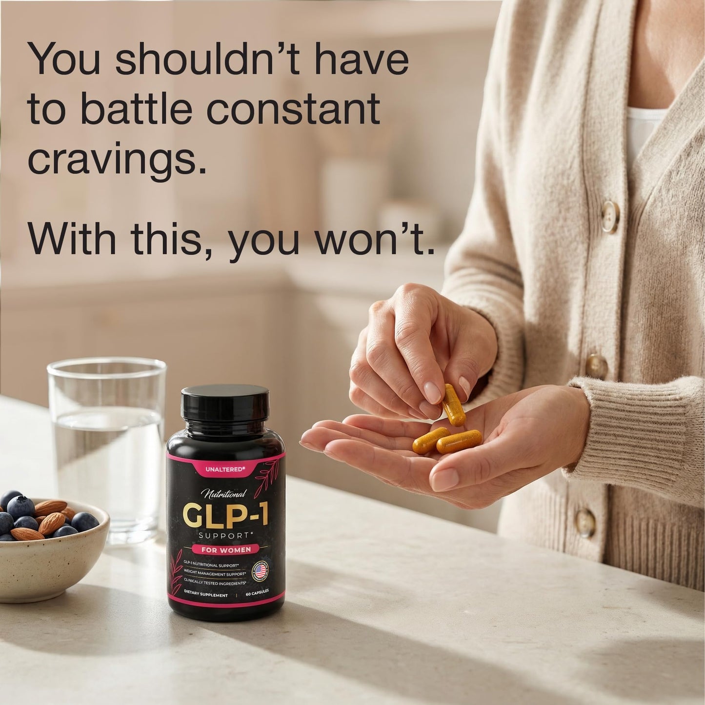 UNALTERED GLP-1 Supplement for Women Capsules 60 Count