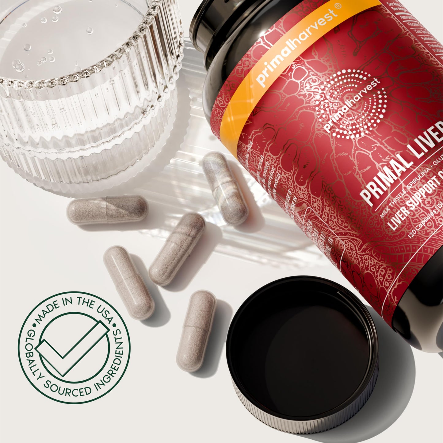 Primal Harvest Primal Liver Supplement, 120 Capsules