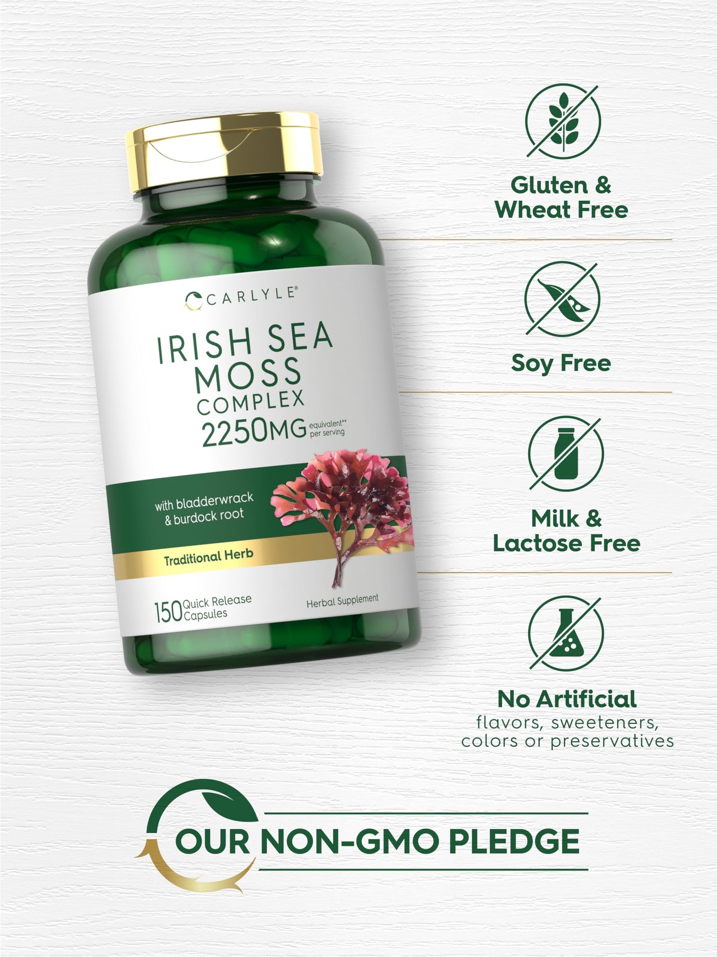 Carlyle Irish Sea Moss Capsule 150 Count