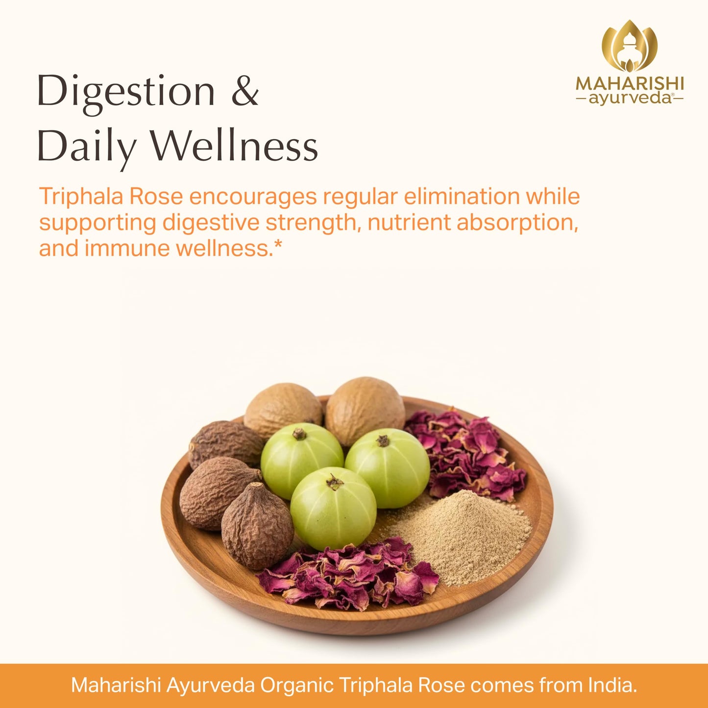 Maharishi Ayurveda Triphala Rose Tablet, 1 Tablet