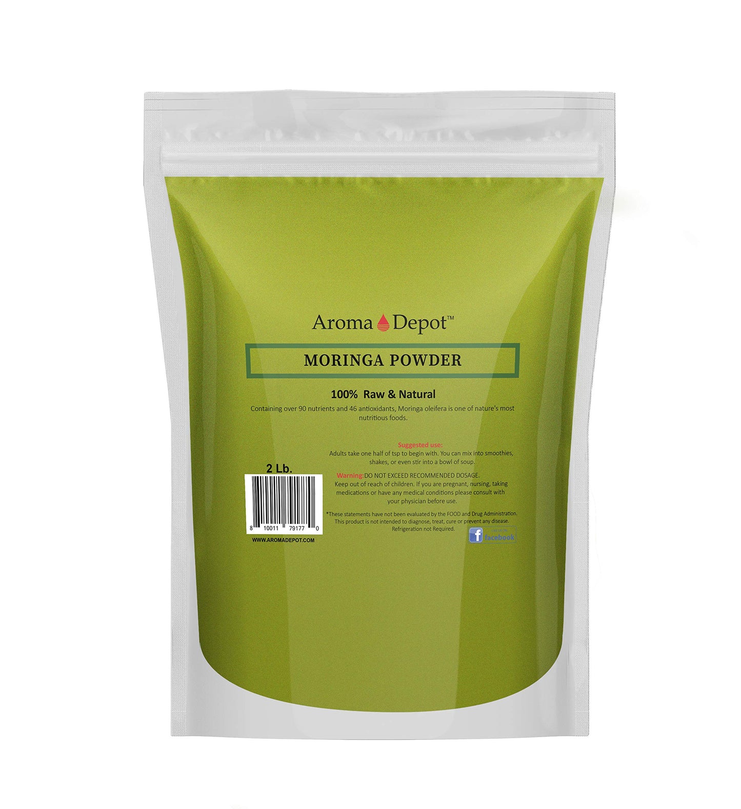 Aroma Depot Moringa Leaf Powder (Moringa Oleifera), 32 oz