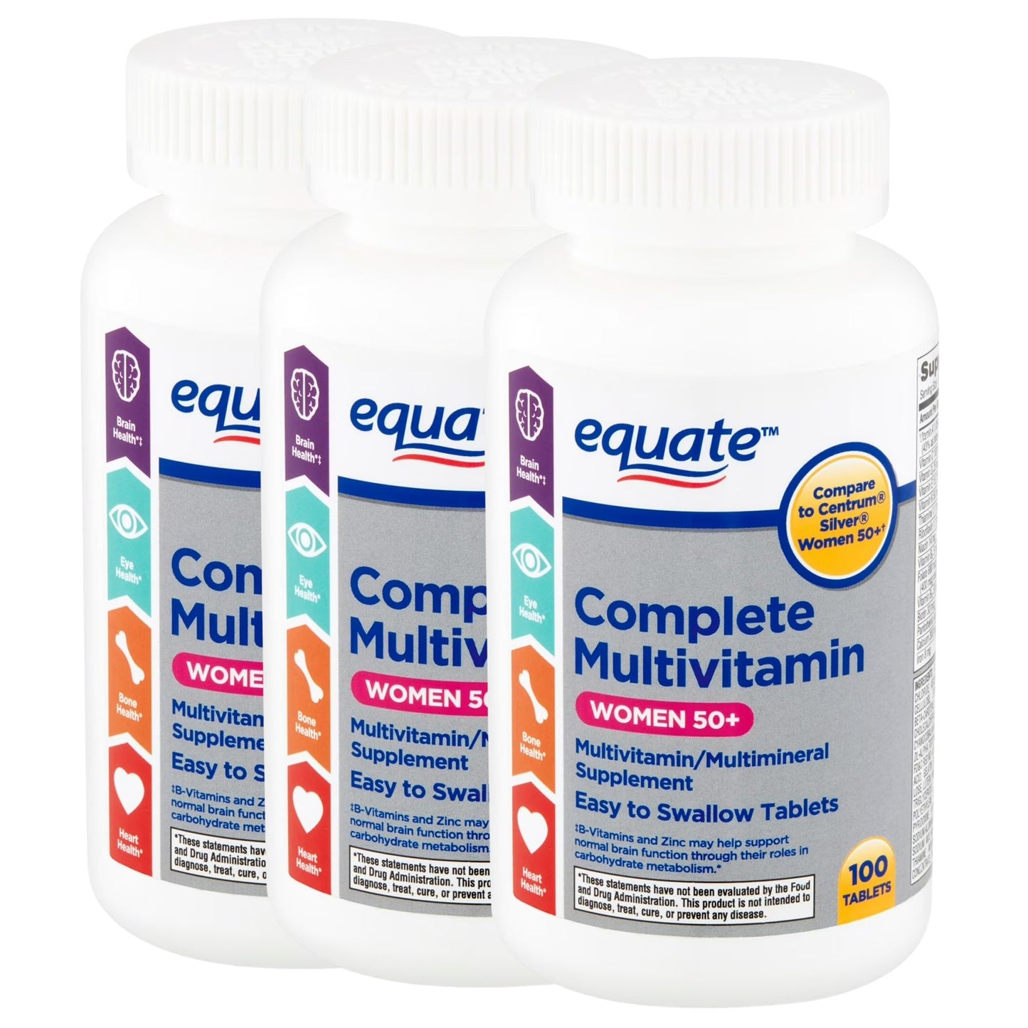 Unique Bundle Store Multivitamin for Women 50 Plus Tablets, 300 Count