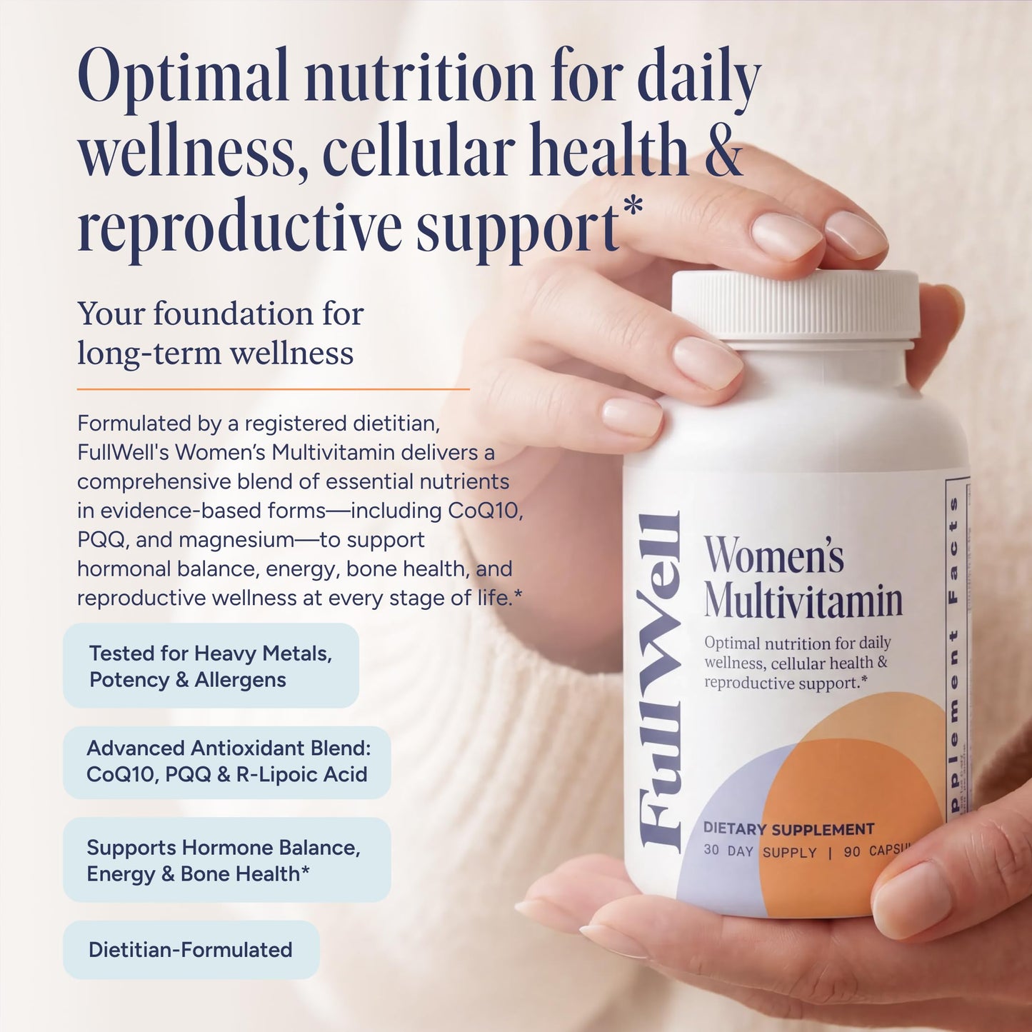 FullWell Women's Multivitamin Capsule, 90 Count