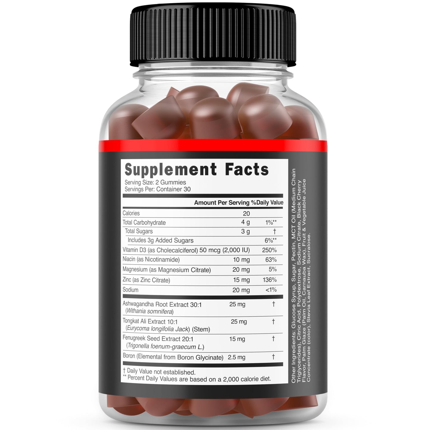 DORADO NUTRITION Testosterone Gummies for Men, 60 Count